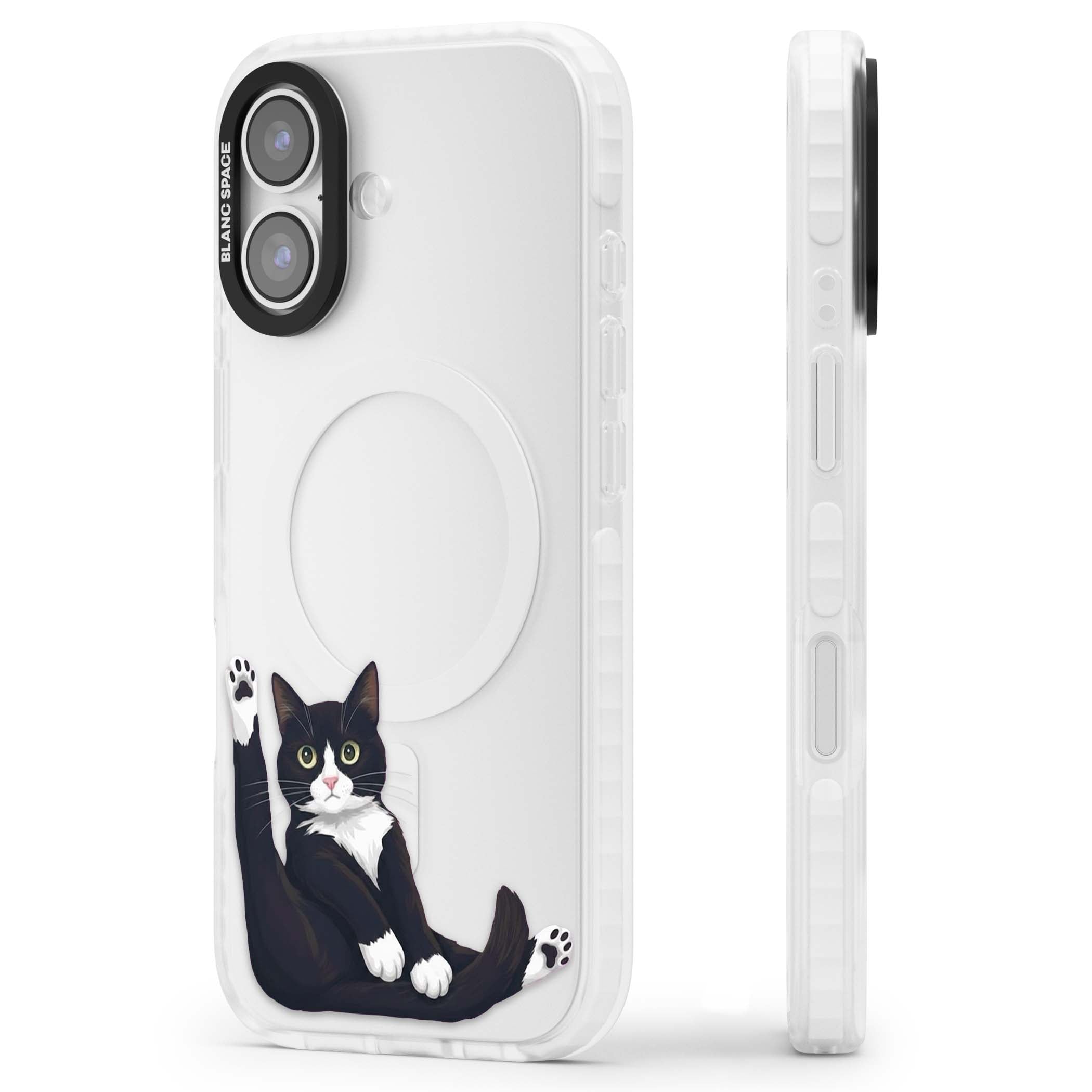 Mid-Groom Cat animals iPhone case | Black Impact case for iPhone 17
