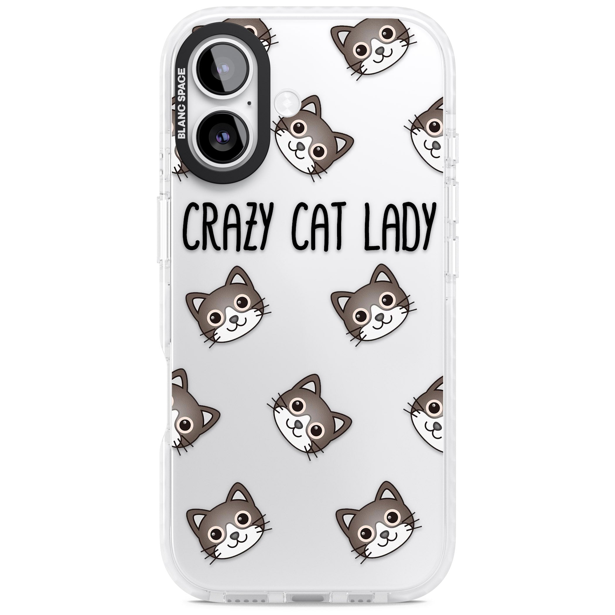 Crazy Cat Lady iPhone 17 Impact Clear Phone Case