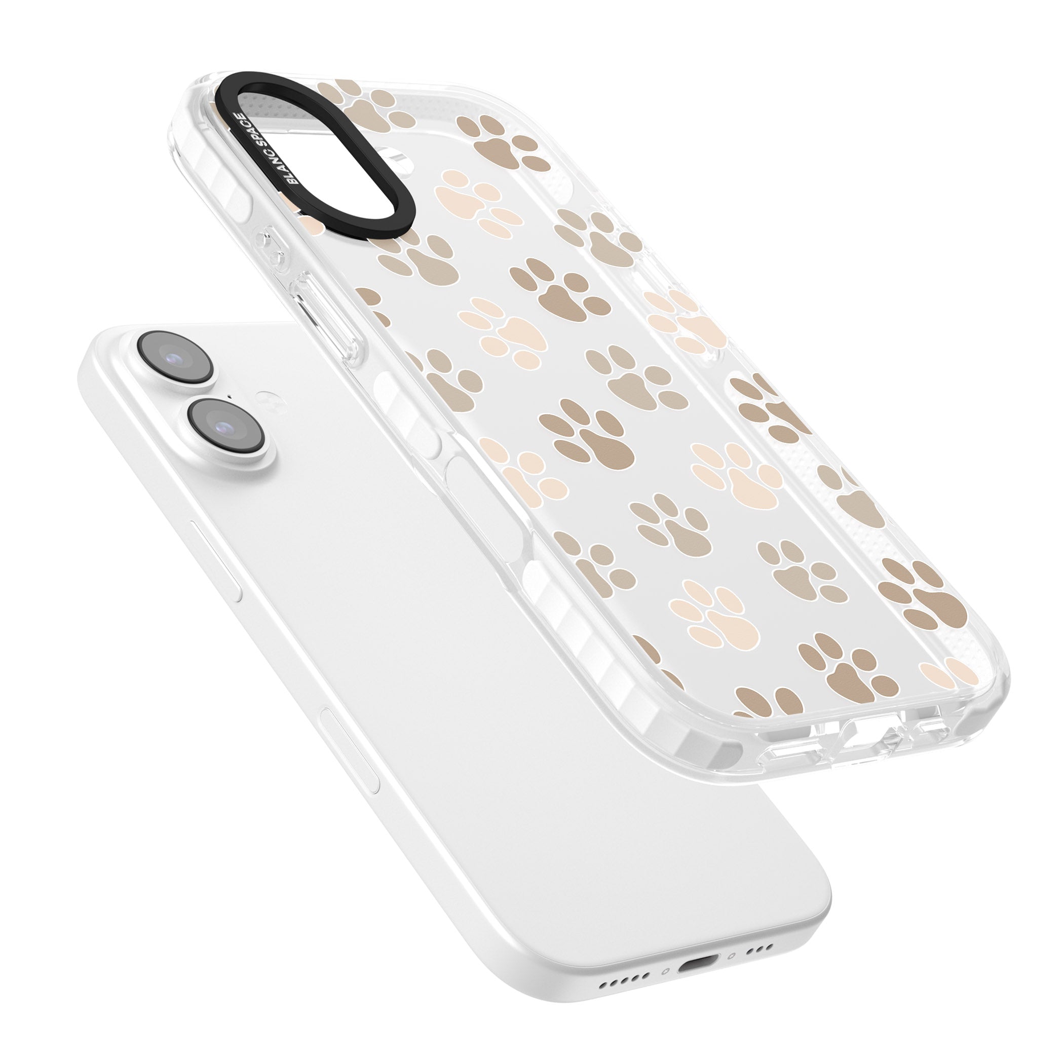 Paw Prints iPhone 17 Impact Clear Phone Case Colours