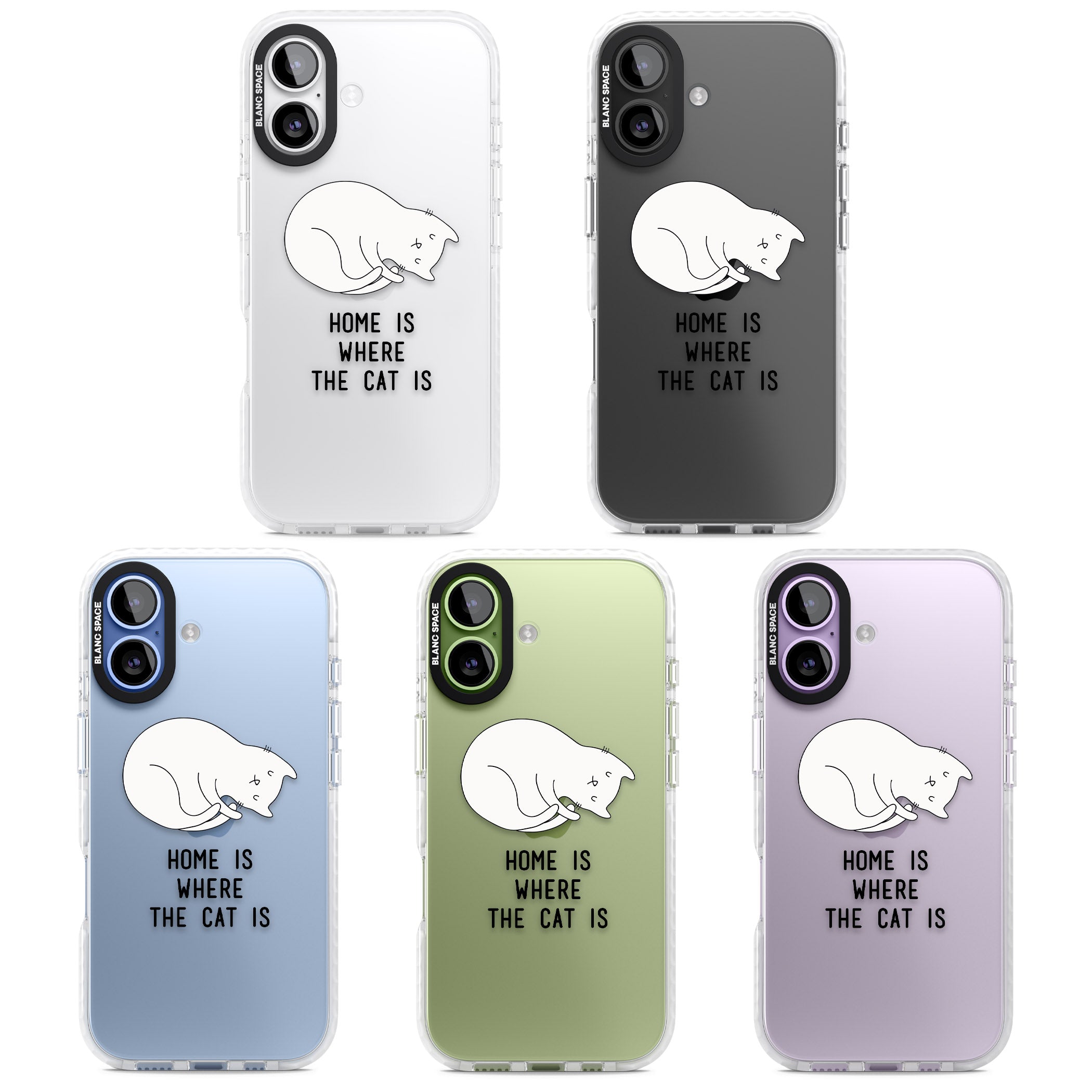 Home Is Where The Cat Is iPhone 17 Impact Clear Phone Case APT Impact Protection