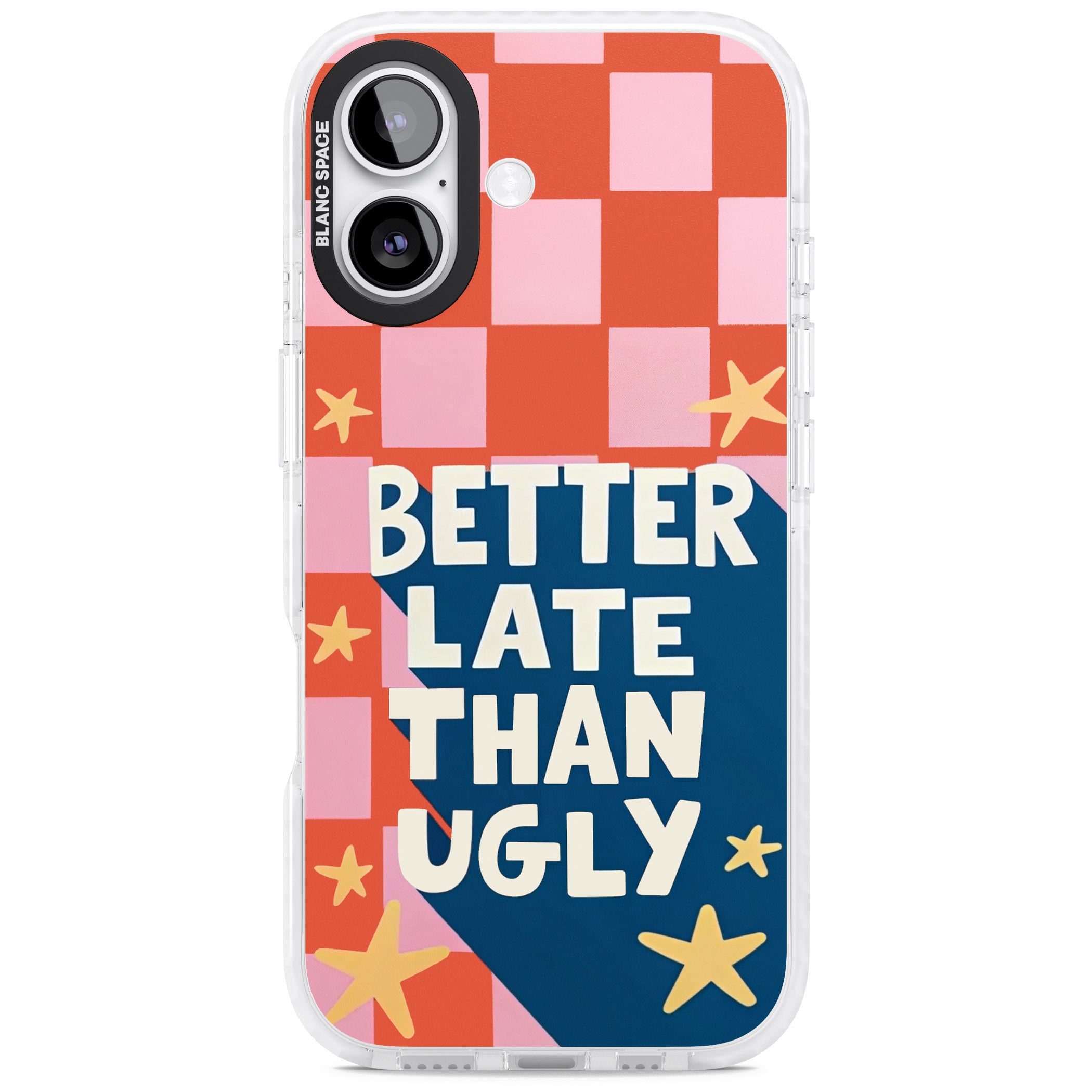 Better Late Than Ugly iPhone 17 Impact Clear Phone Case