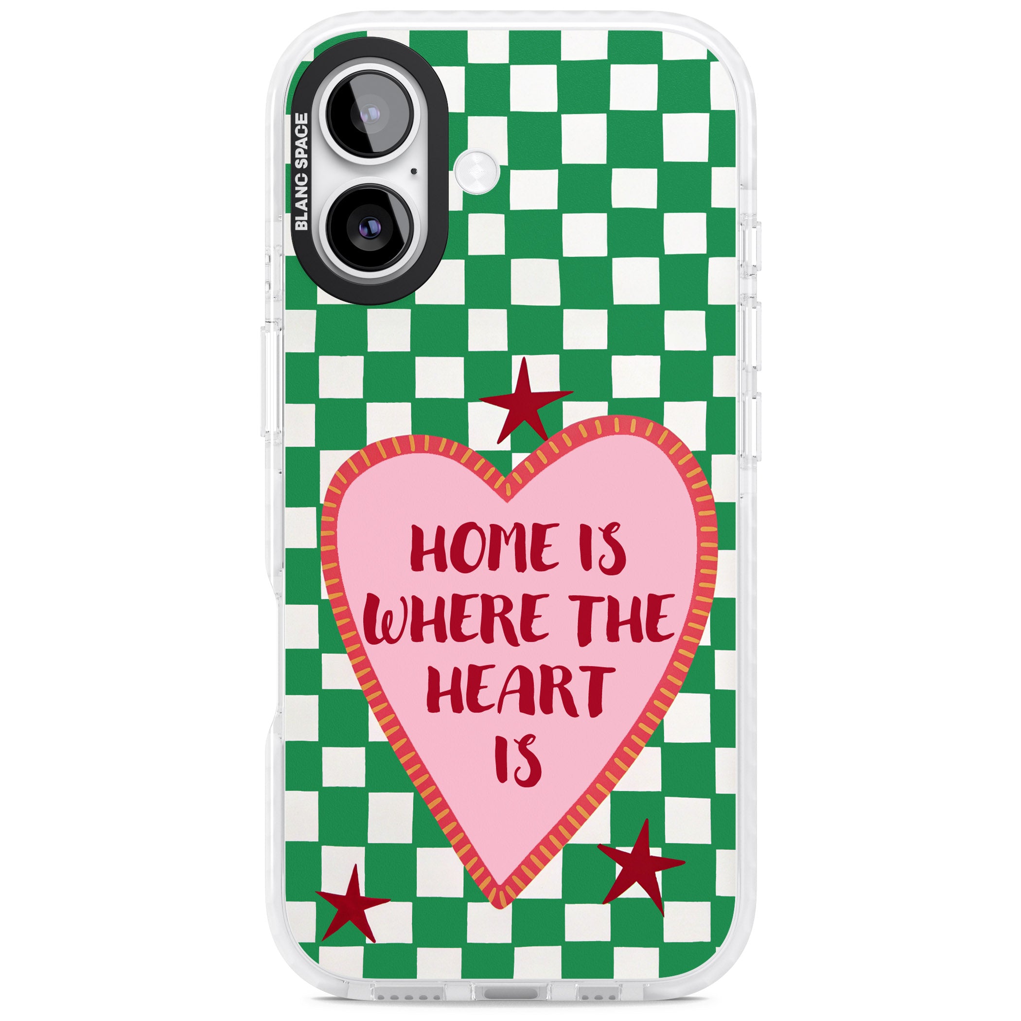 Home Is Where The Heart Is iPhone 17 Impact Clear Phone Case