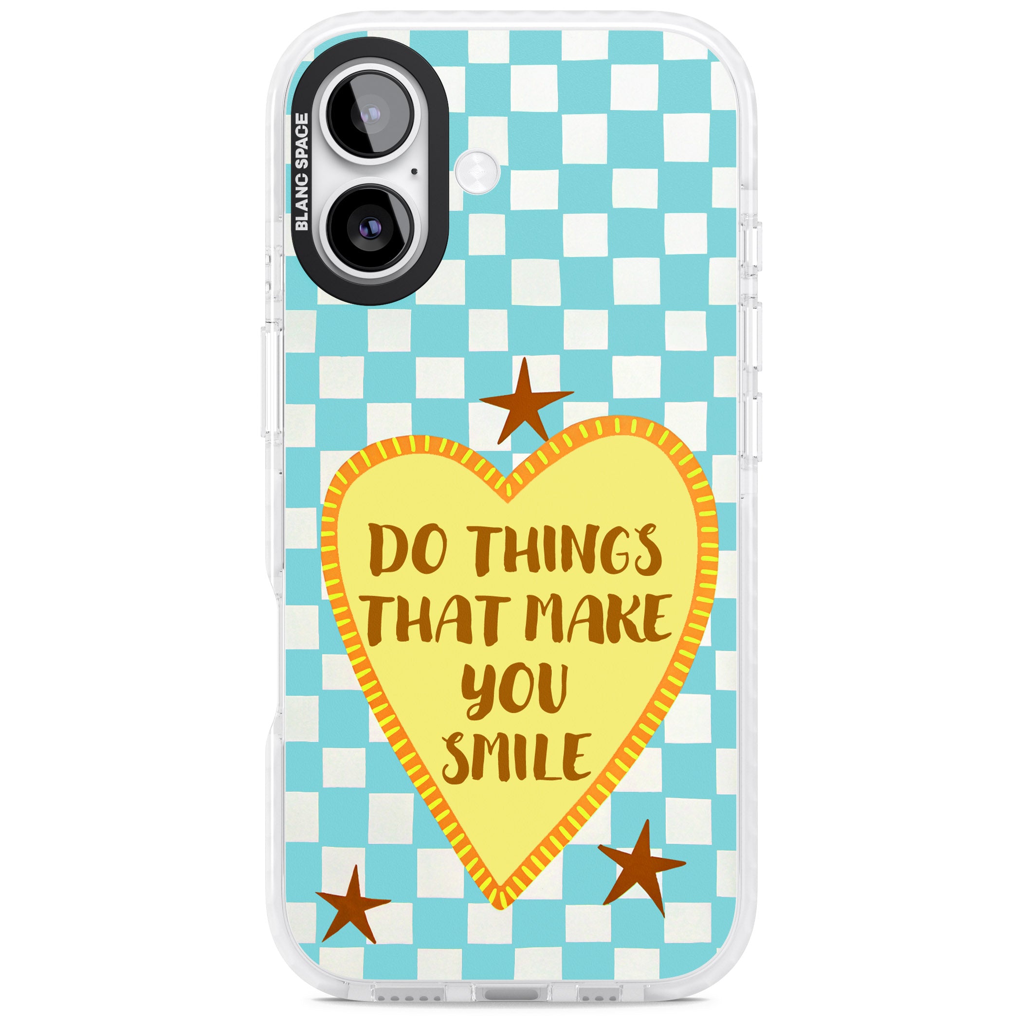 Do Things That Make You Smile iPhone 17 Impact Clear Phone Case