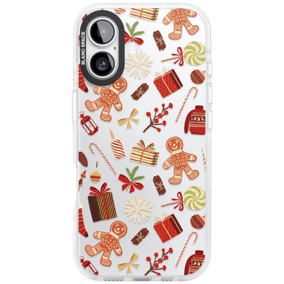Christmas Assortments iPhone 16 / iPhone 16 Plus / iPhone 17 Impact Clear Phone Case front