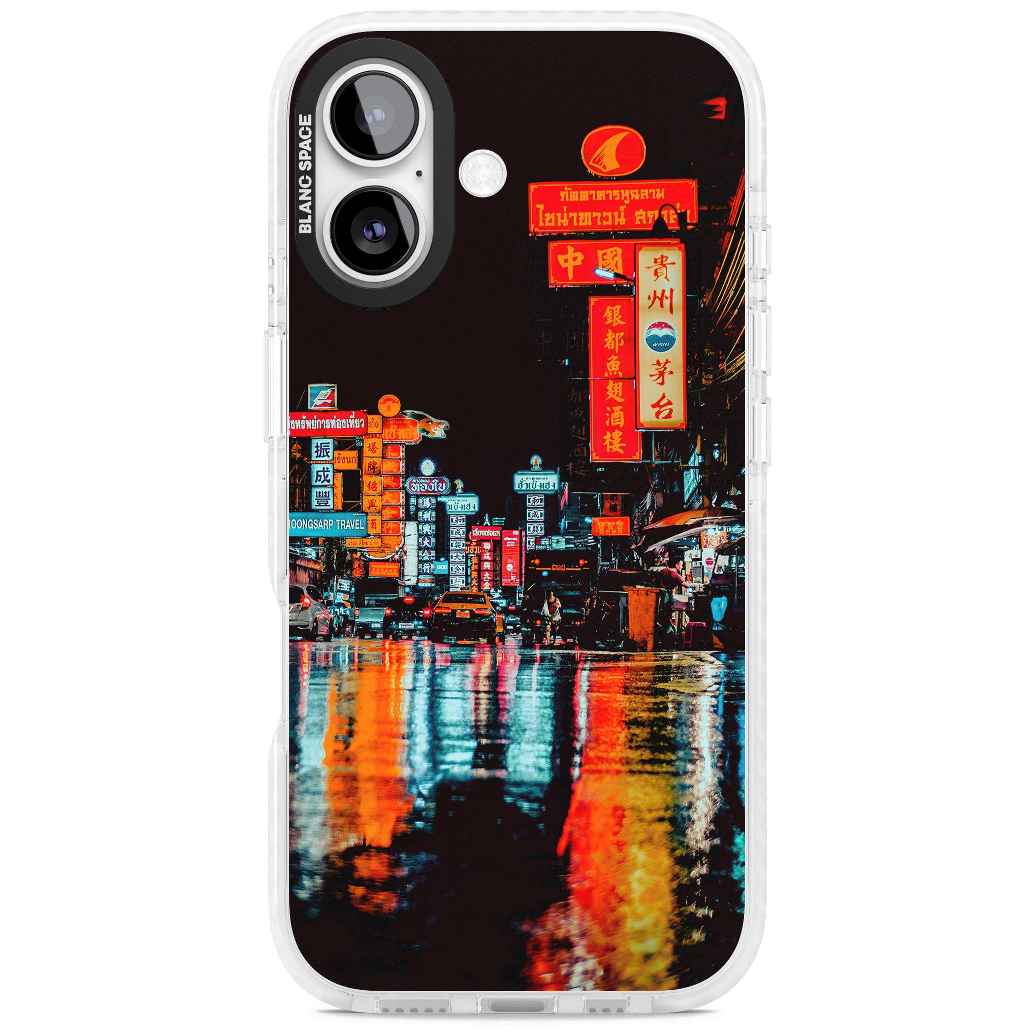 Neon City iPhone 17 Impact Clear Phone Case