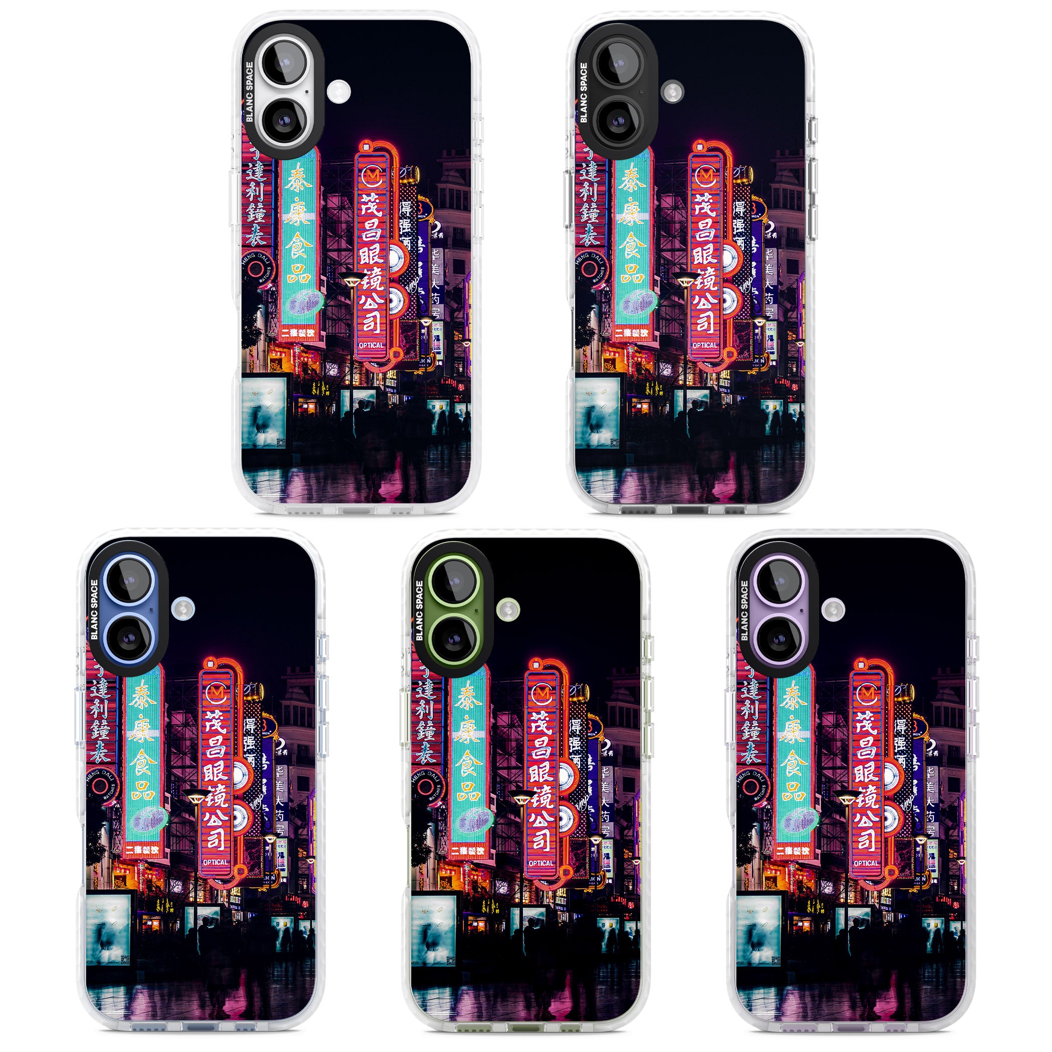 Neon Streets iPhone 17 Impact Clear Phone Case APT Impact Protection