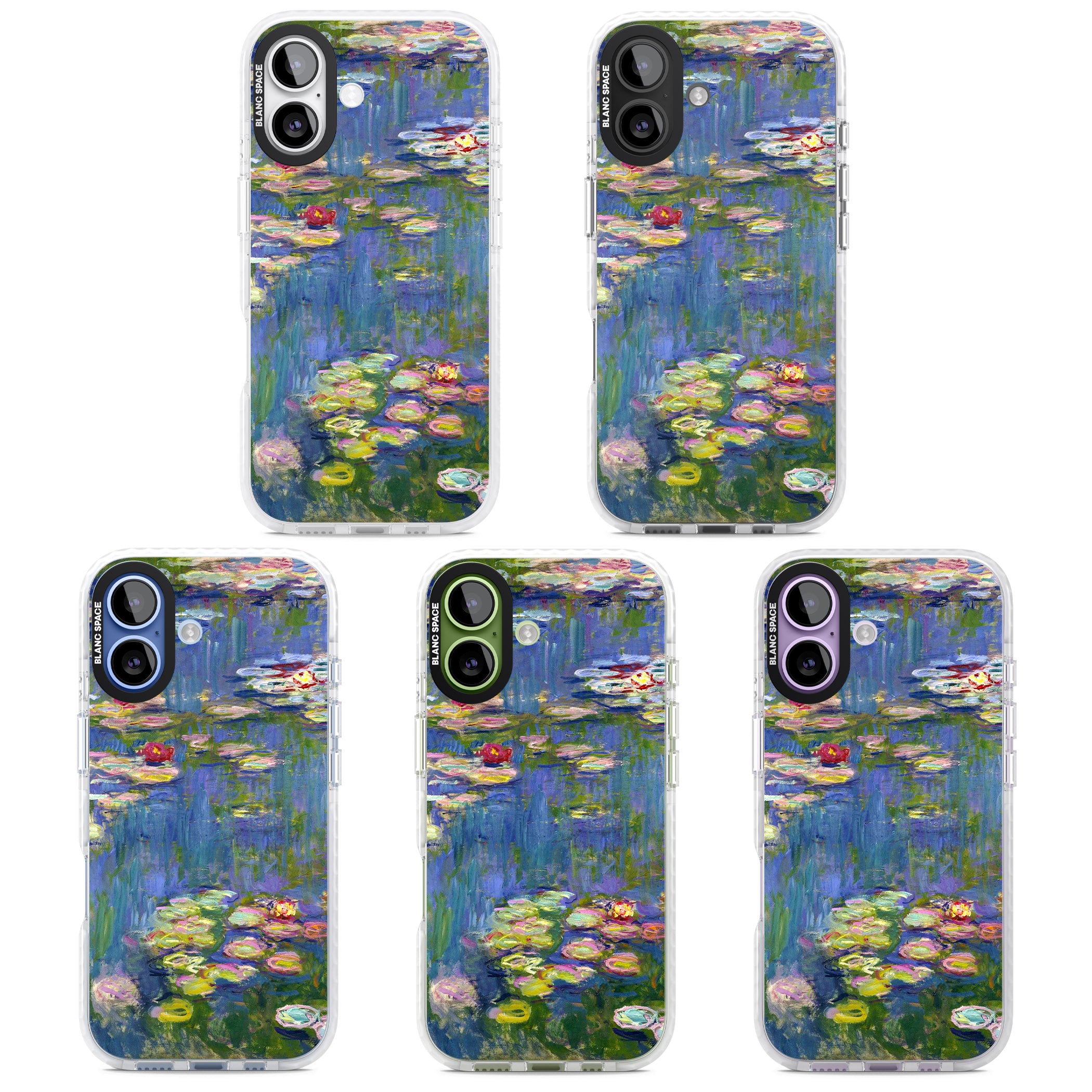 Water Lilies II iPhone 17 Impact Clear Phone Case APT Impact Protection