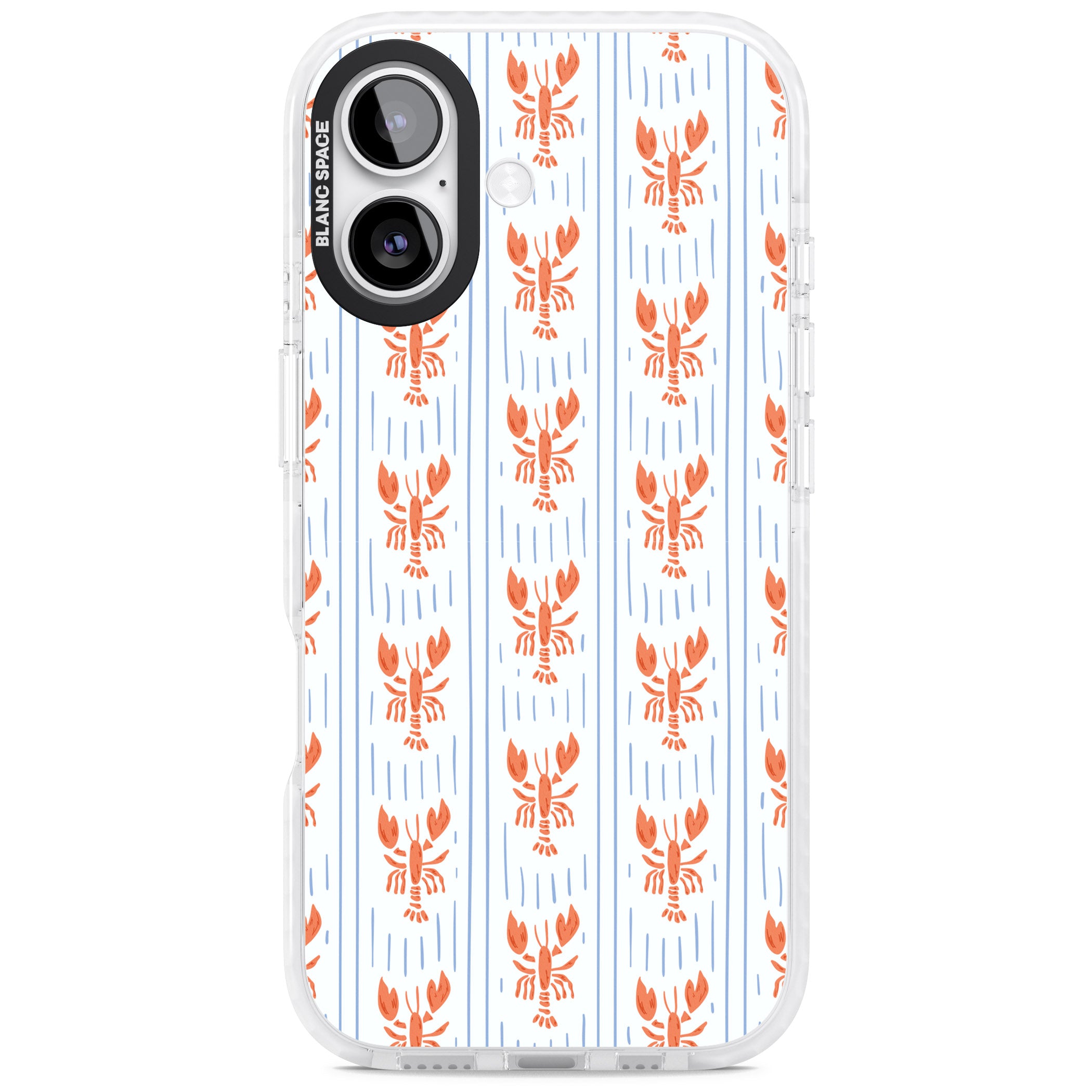 Lobster Stripes iPhone 17 Impact Clear Phone Case