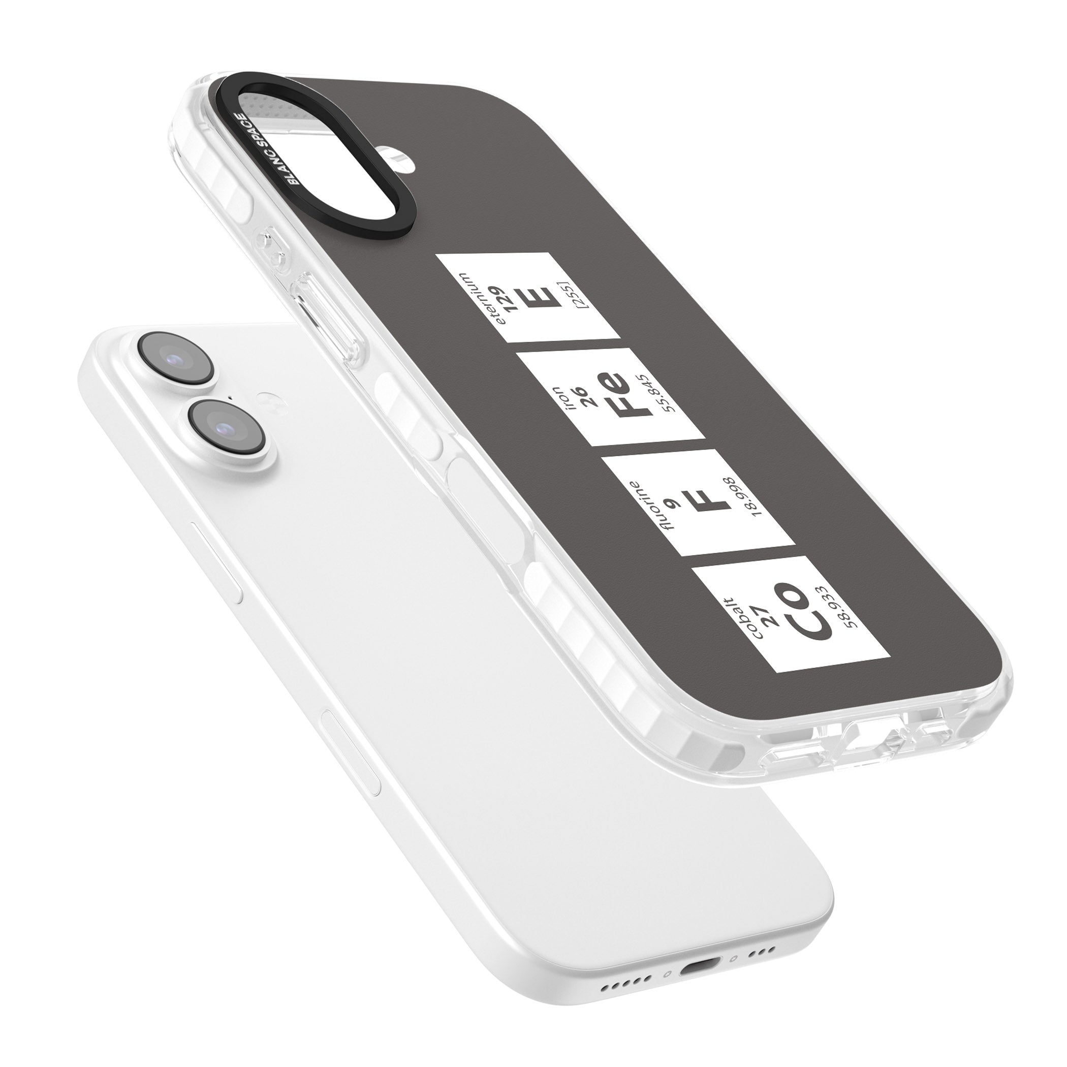 Coffee Element (Grey) iPhone 17 Impact Clear Phone Case Colours