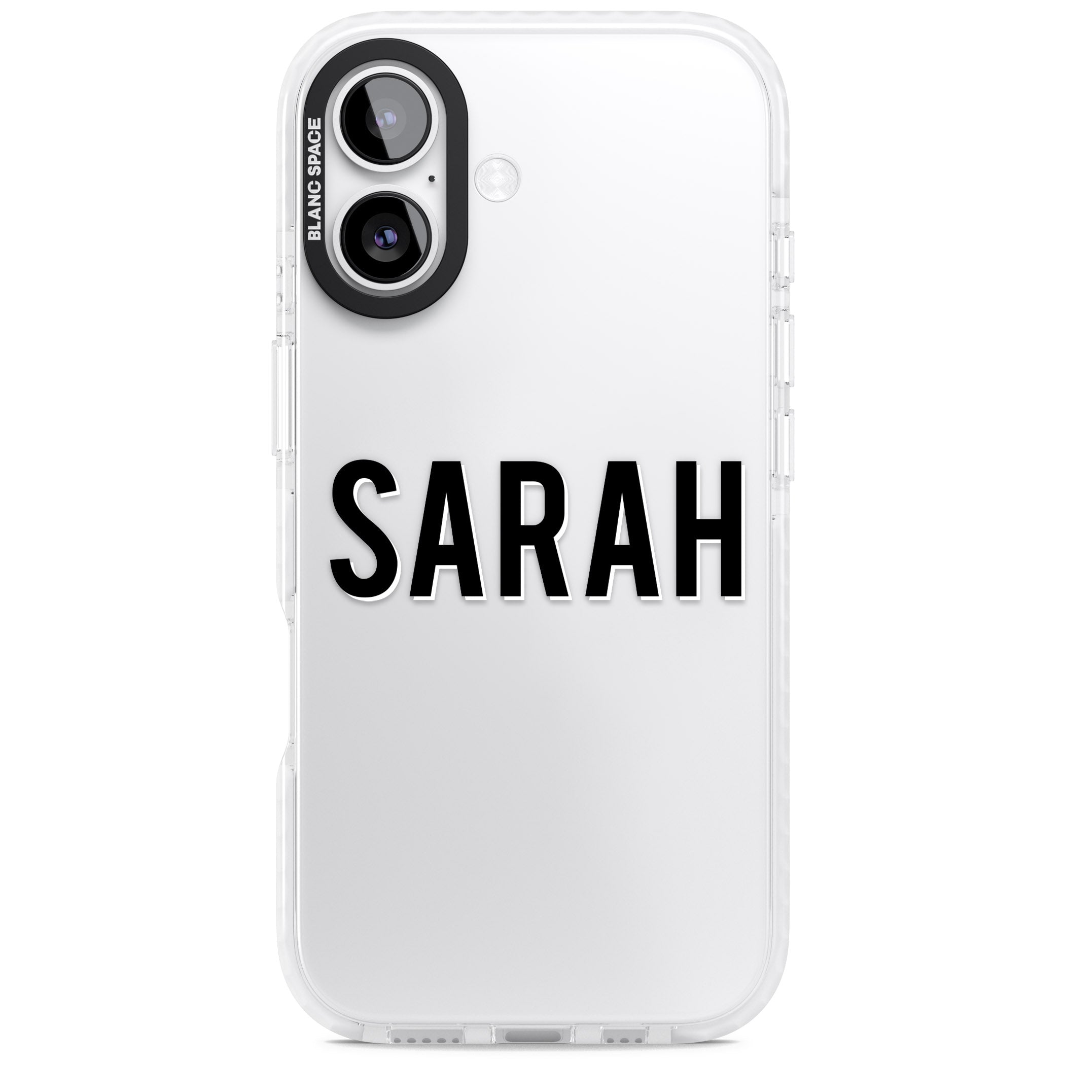 Personalised Clear Name iPhone 17 Impact Clear Phone Case