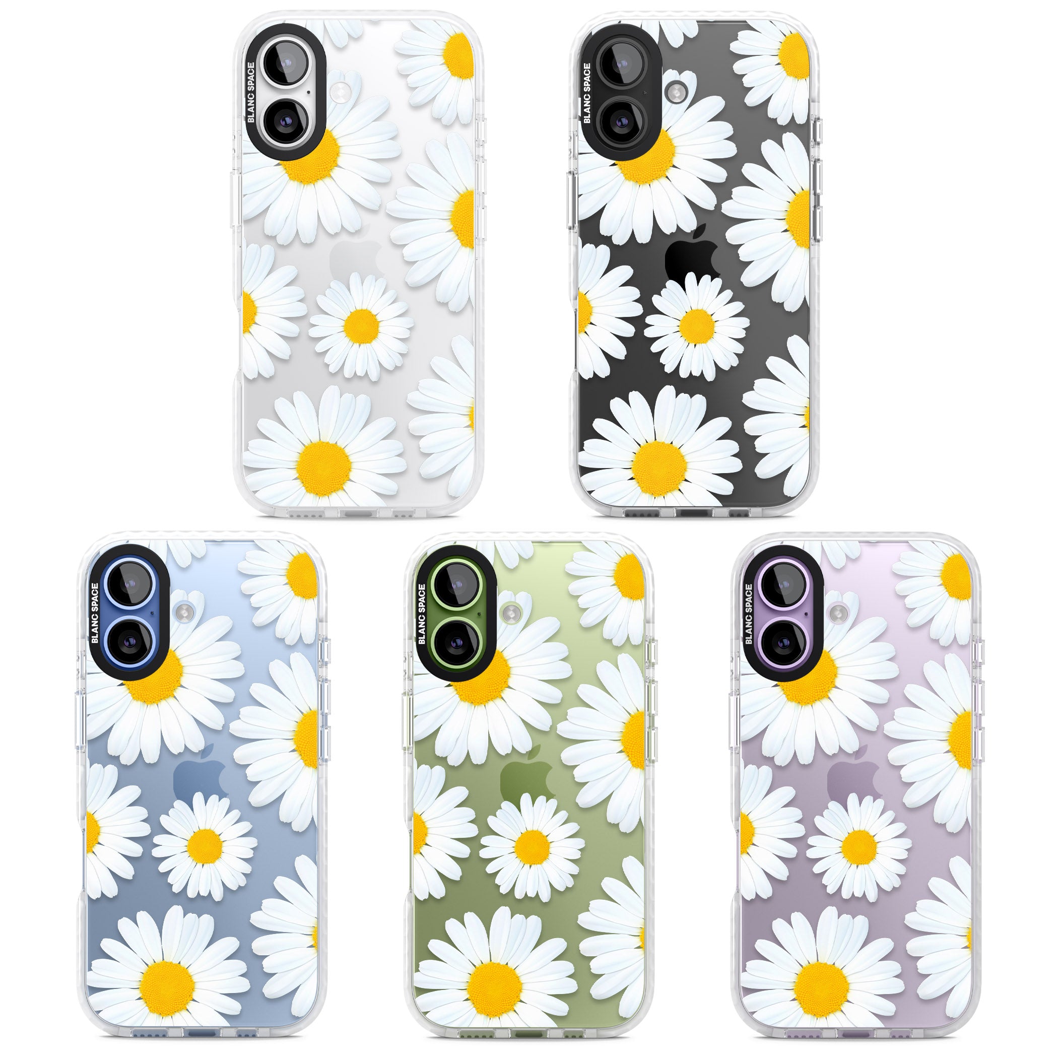 Summer Daisy iPhone 17 Impact Clear Phone Case APT Impact Protection