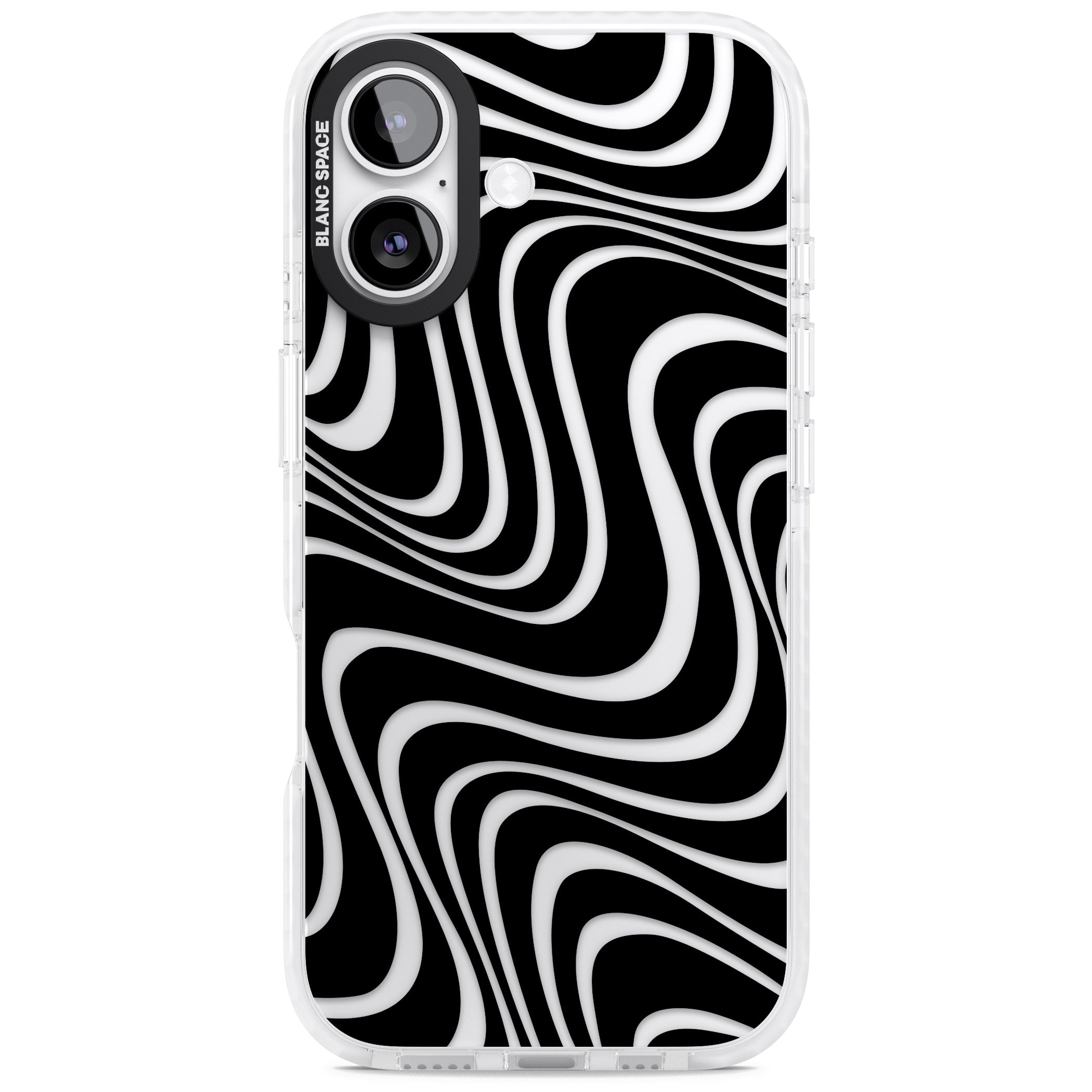 Abstract Waves iPhone 17 Impact Clear Phone Case