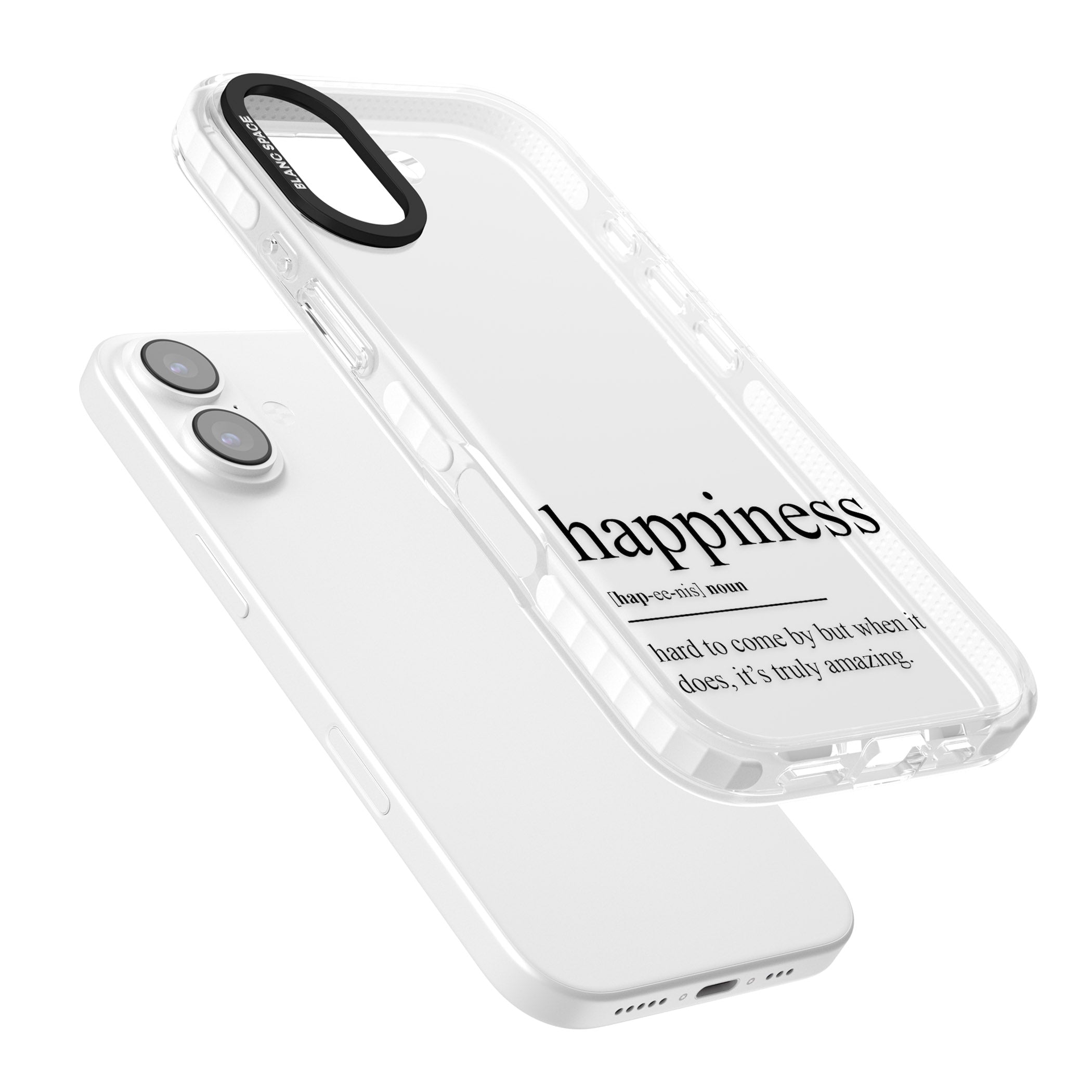 Happiness iPhone 17 Impact Clear Phone Case Colours