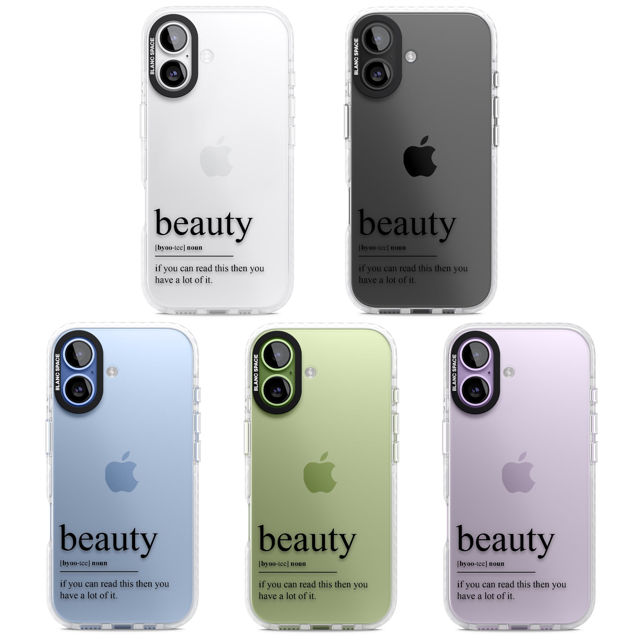 Beauty iPhone 17 Impact Clear Phone Case APT Impact Protection