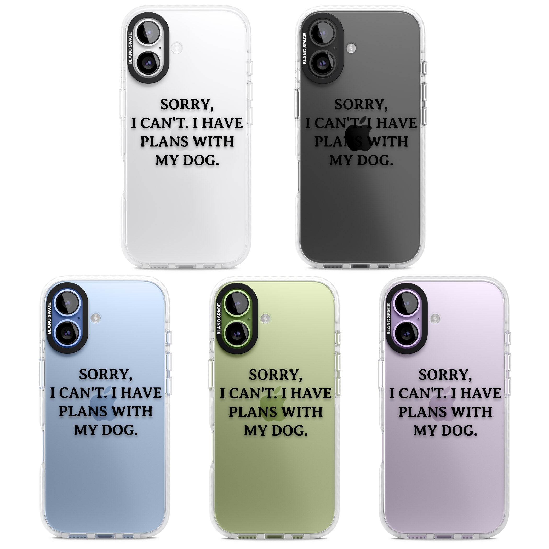I Have Plans With My Dog iPhone 17 Impact Clear Phone Case APT Impact Protection