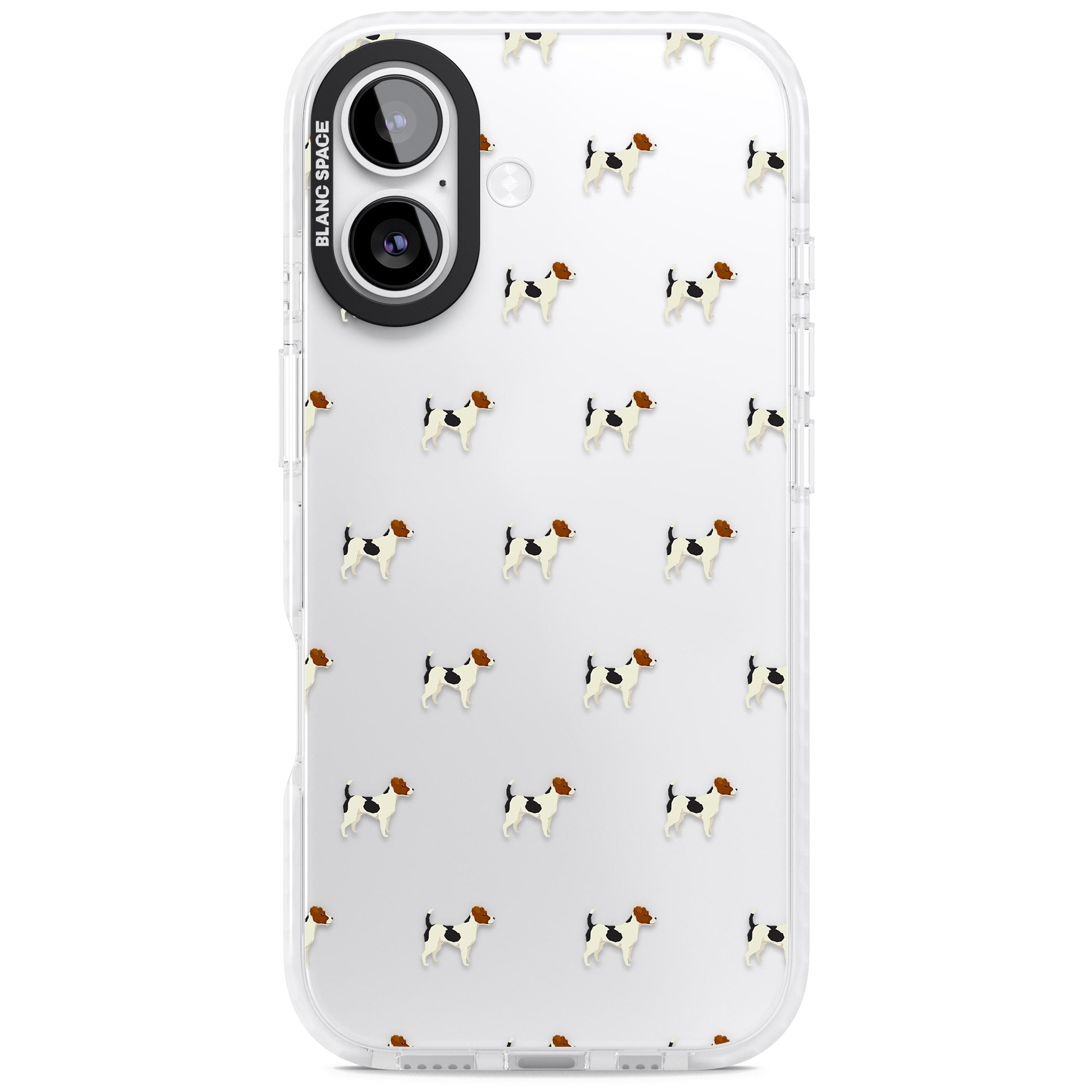 Jack Russell Terrier Pattern iPhone 17 Impact Clear Phone Case