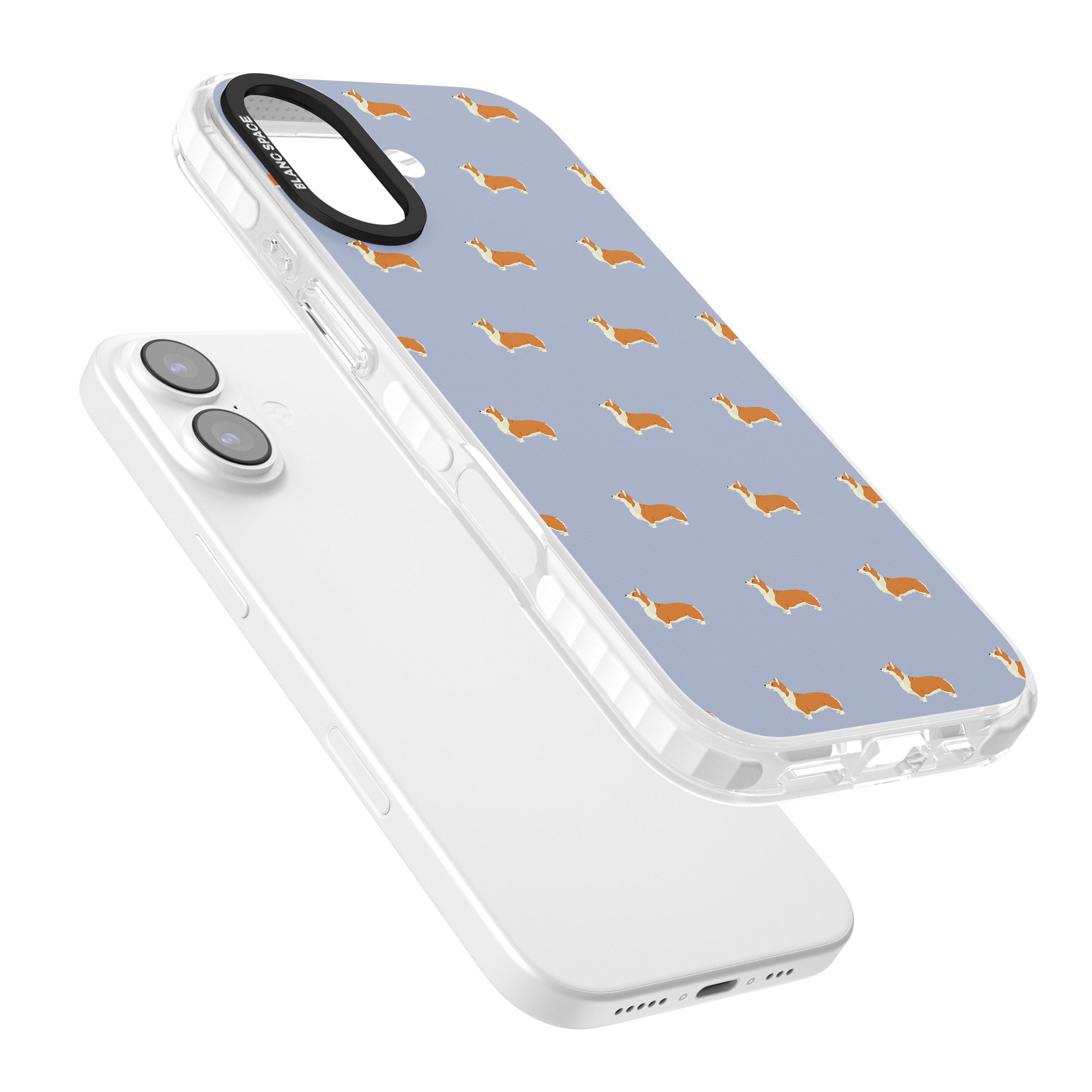 Corgi Pattern iPhone 17 Impact Clear Phone Case Colours
