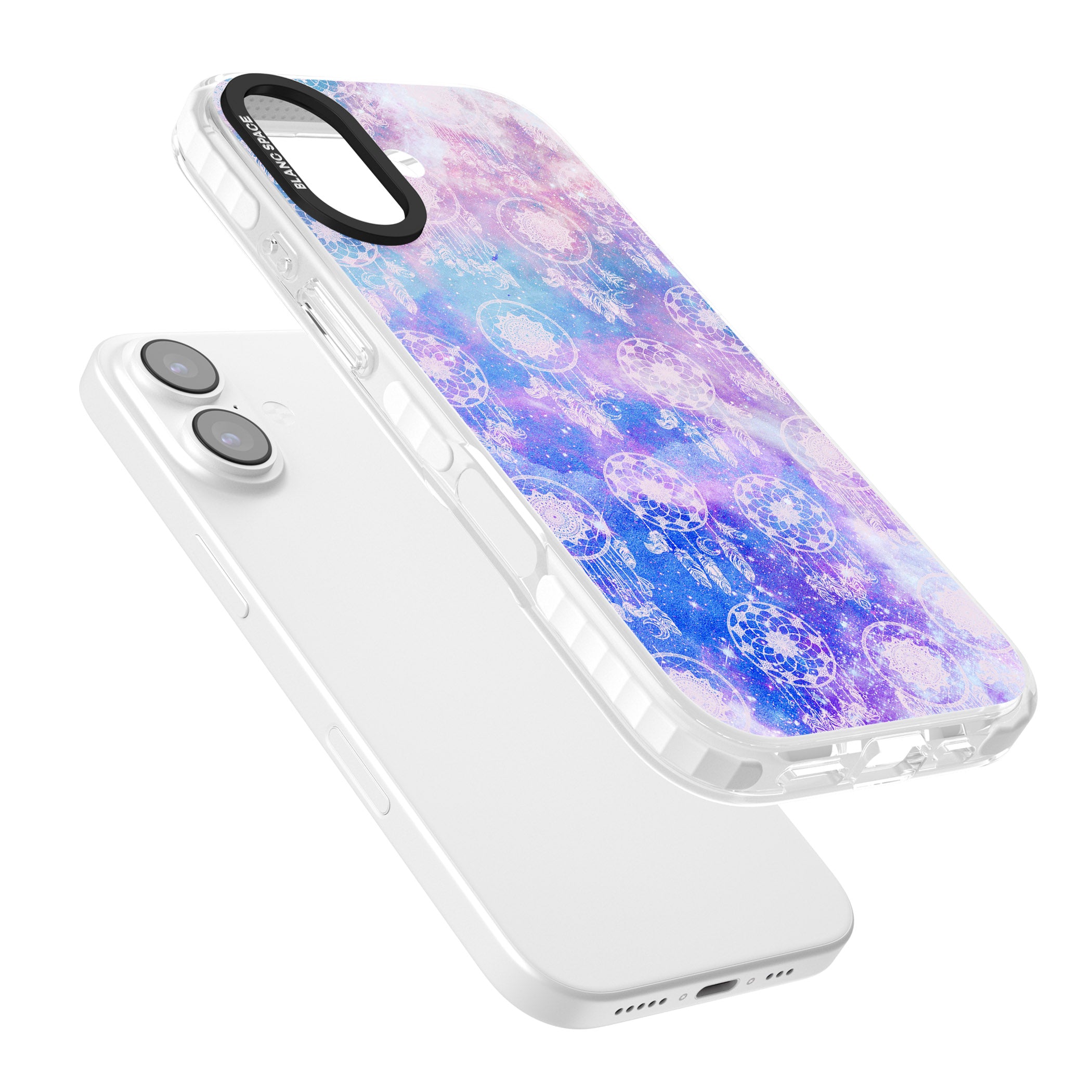 Dreamcatcher Galaxy Tie Dye iPhone 17 Impact Clear Phone Case Colours