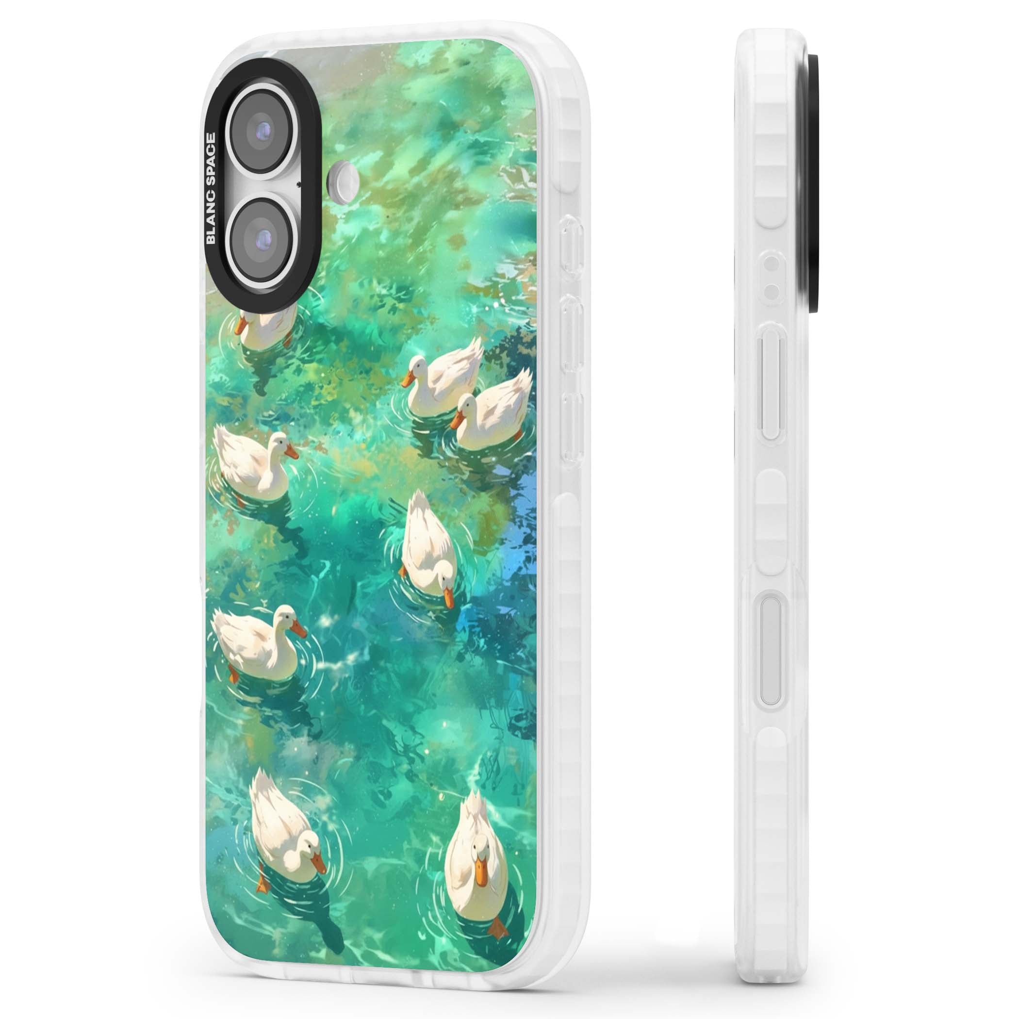 Ducks In The Pond for her iPhone case | Black Impact case for iPhone 17