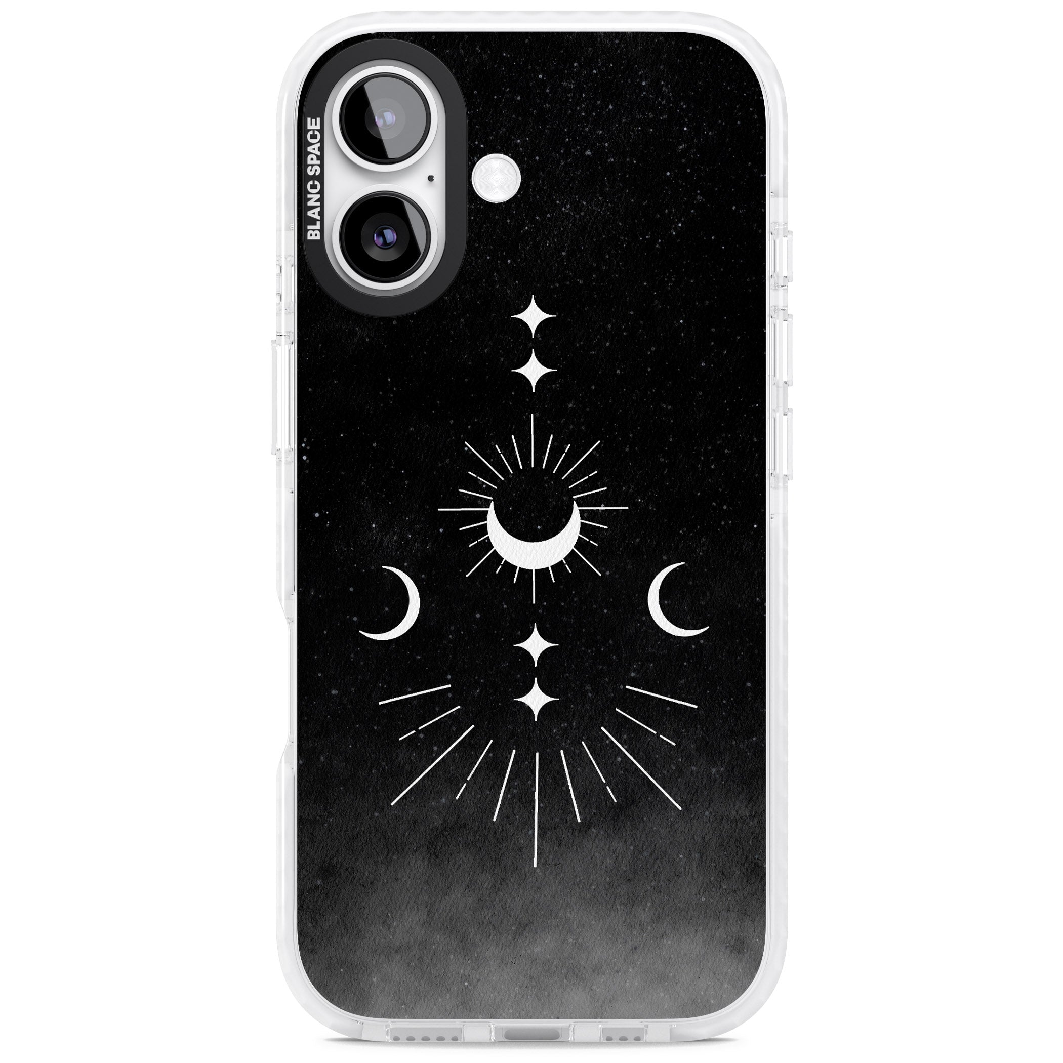 Lunar Mandala iPhone 17 Impact Clear Phone Case