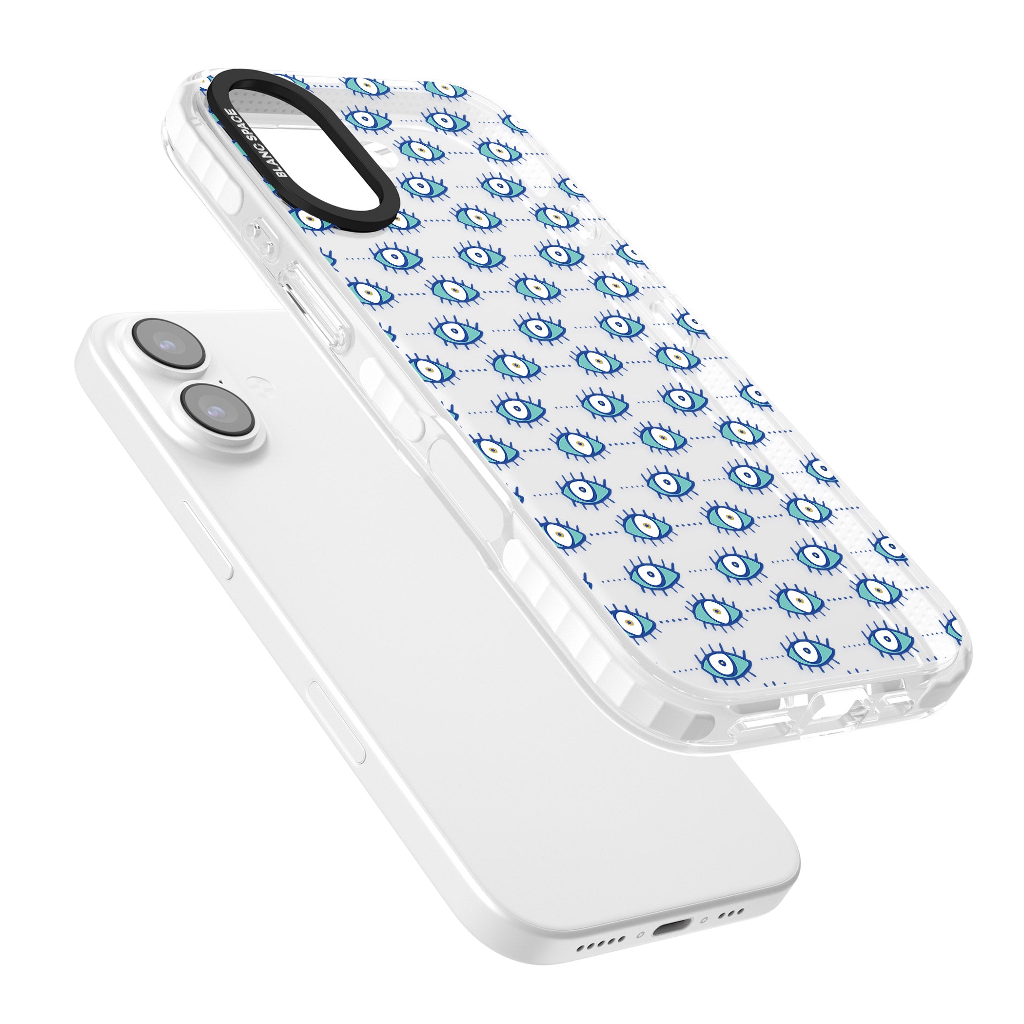 Psychedelic Eyes iPhone 17 Impact Clear Phone Case Colours