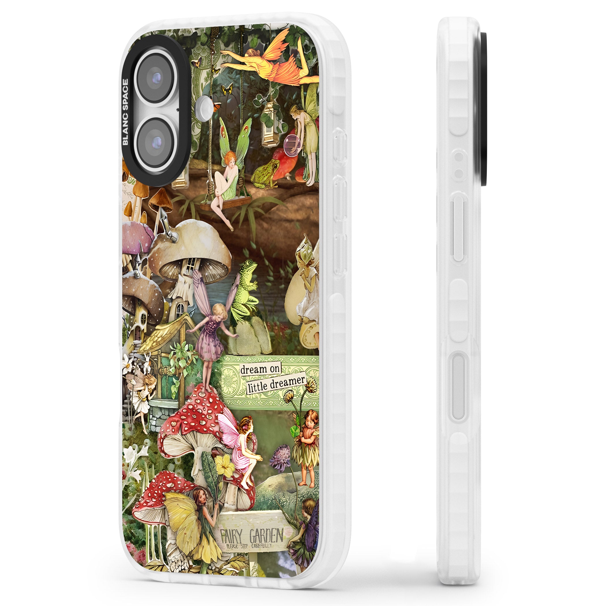 Dreamy Garden iPhone 17 Impact Clear Phone Case Side Profile
