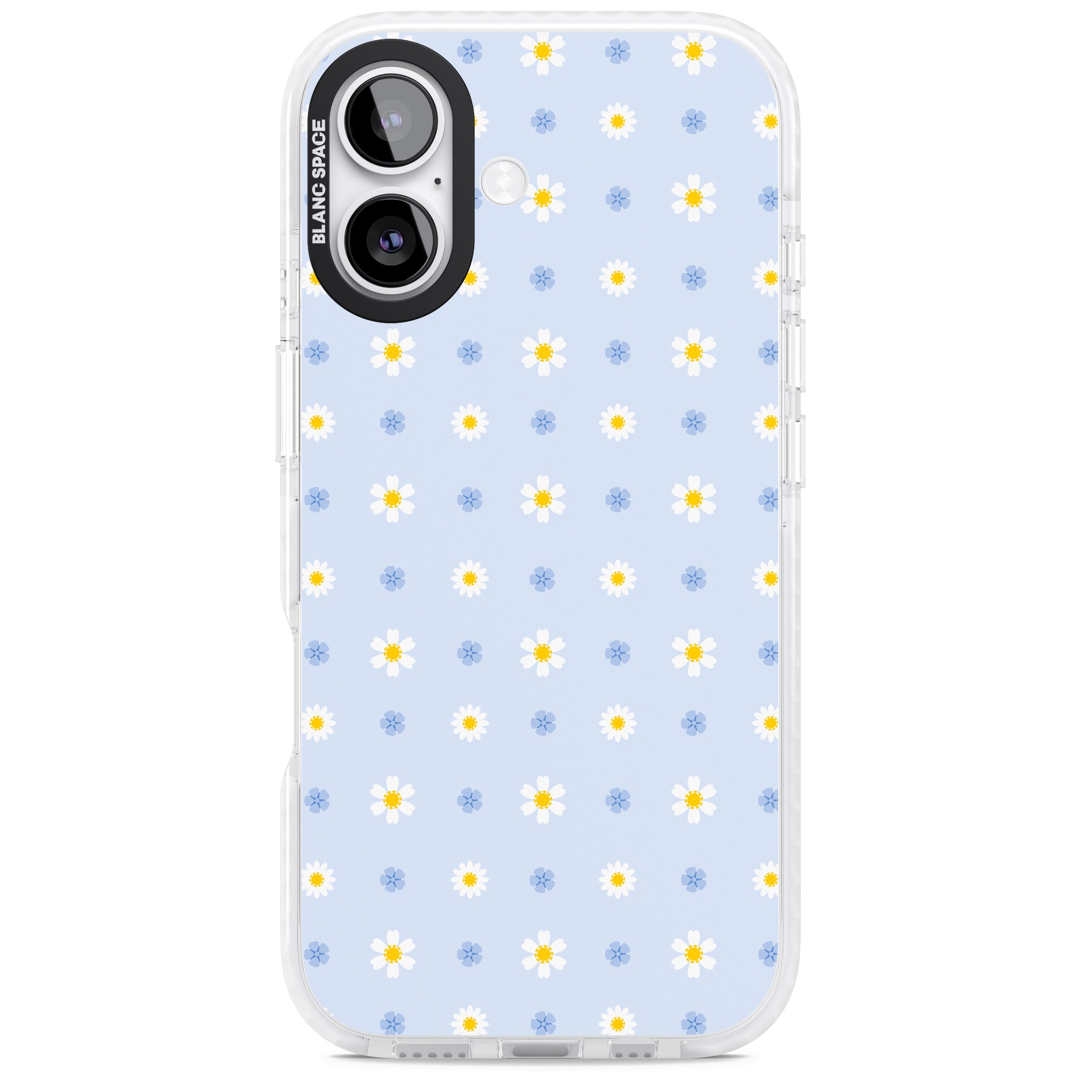 Pale Blue Daisies iPhone 17 Impact Clear Phone Case