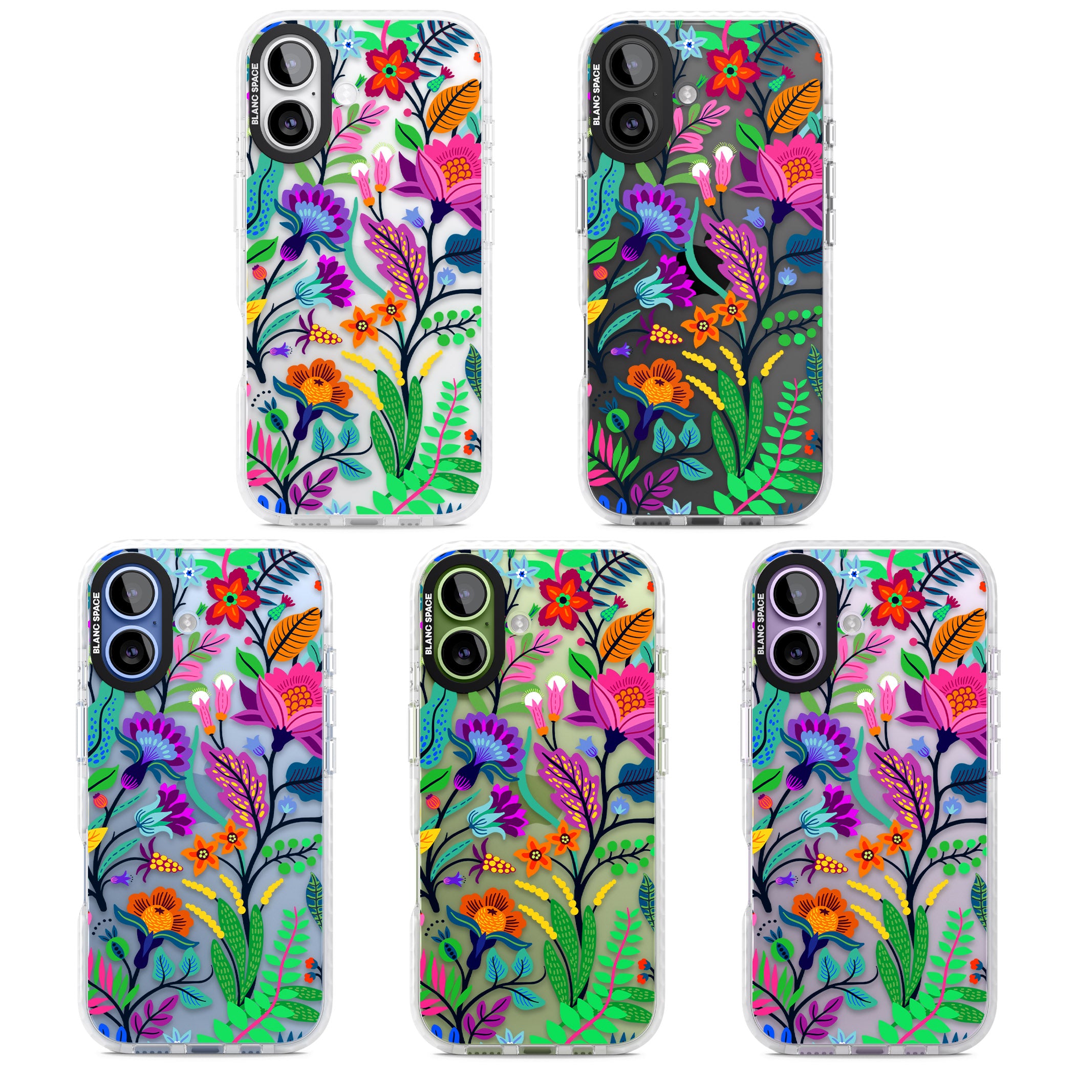 Floral Vibe iPhone 17 Impact Clear Phone Case APT Impact Protection