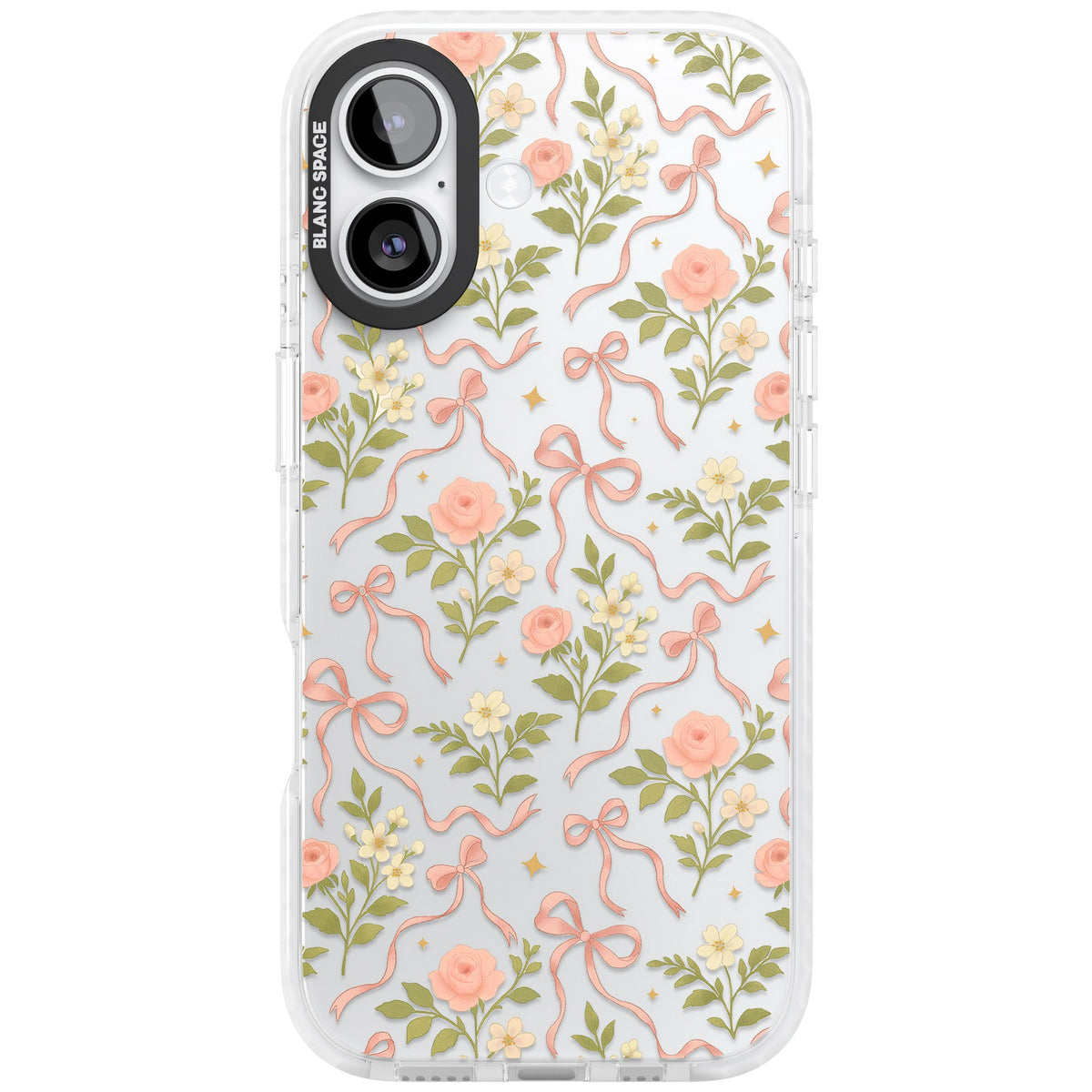 Ribbon Garden iPhone 16 / iPhone 16 Plus / iPhone 17 Impact Clear Phone Case front