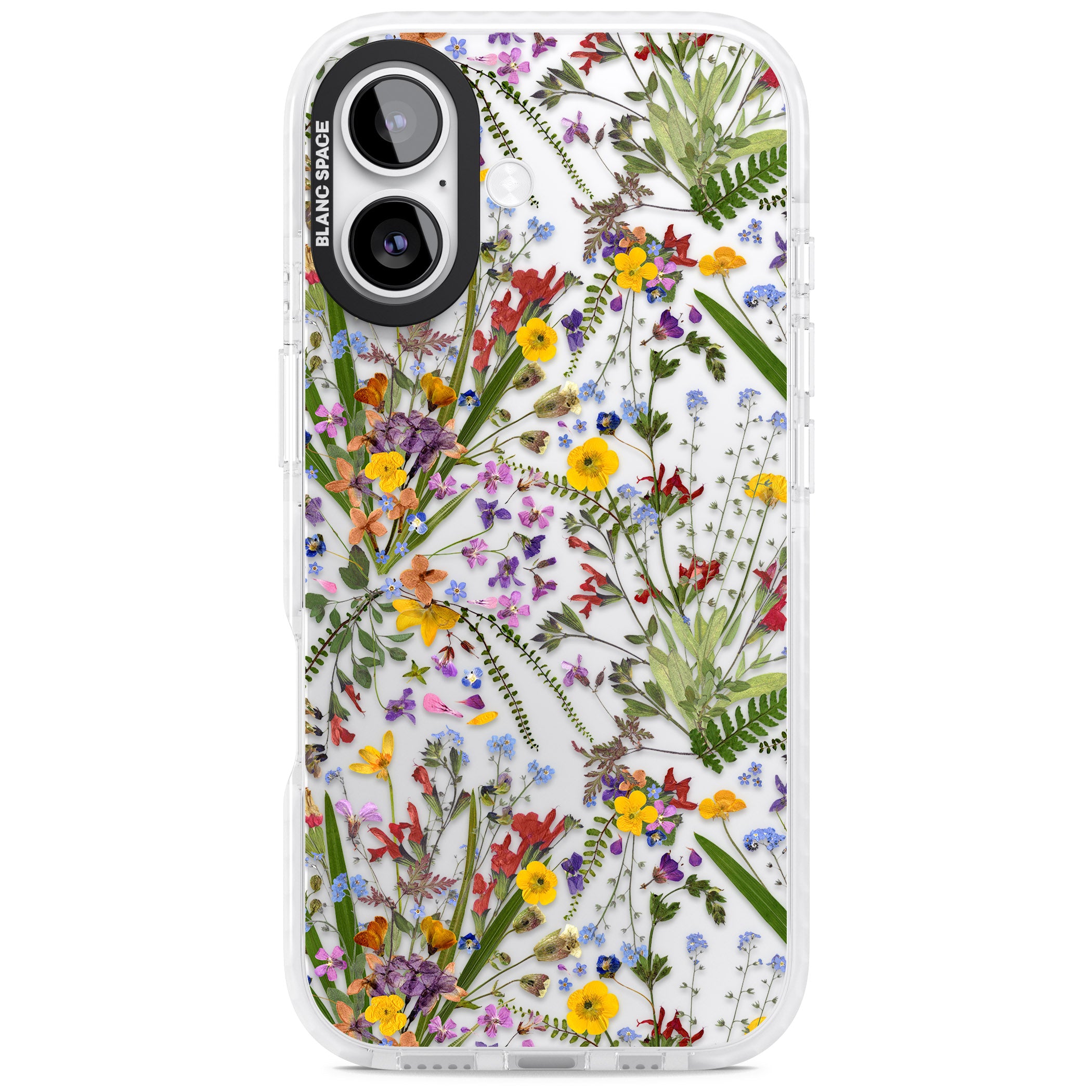 Wildflower & Leaves iPhone 17 Impact Clear Phone Case