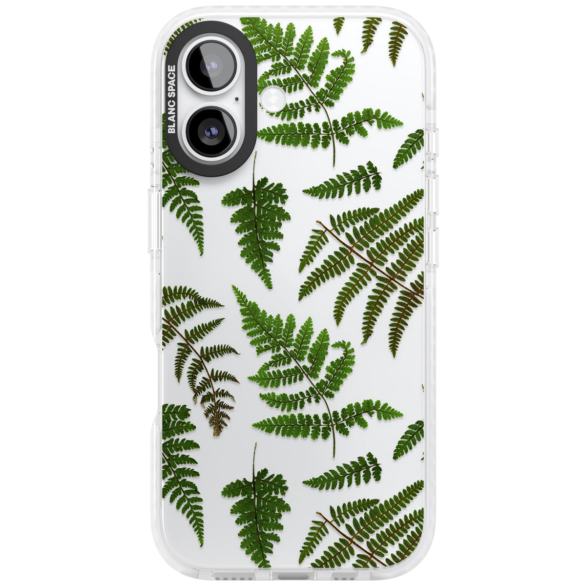 Leafy Ferns iPhone 16 / iPhone 16 Plus / iPhone 17 Impact Clear Phone Case front
