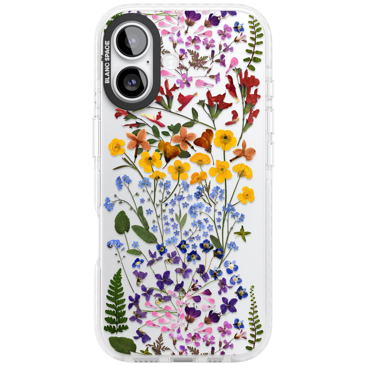 Wildflower Stripe iPhone 16 / iPhone 16 Plus / iPhone 17 Impact Clear Phone Case front
