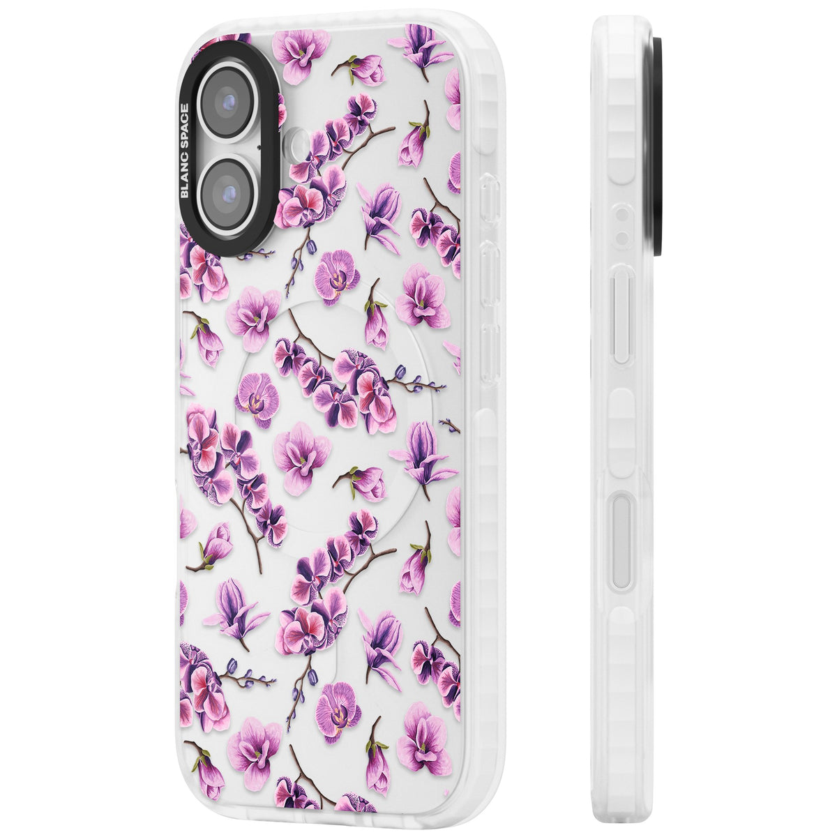 Soft Bloom iPhone 16 / iPhone 16 Plus / iPhone 17 Impact Clear Phone Case side