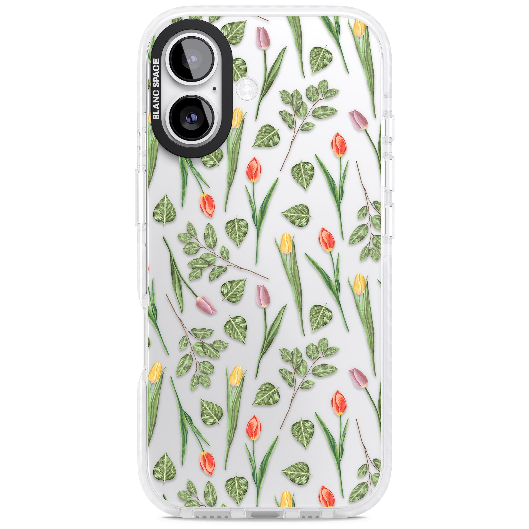 Spring Tulips Floral iPhone 17 Impact Clear Phone Case
