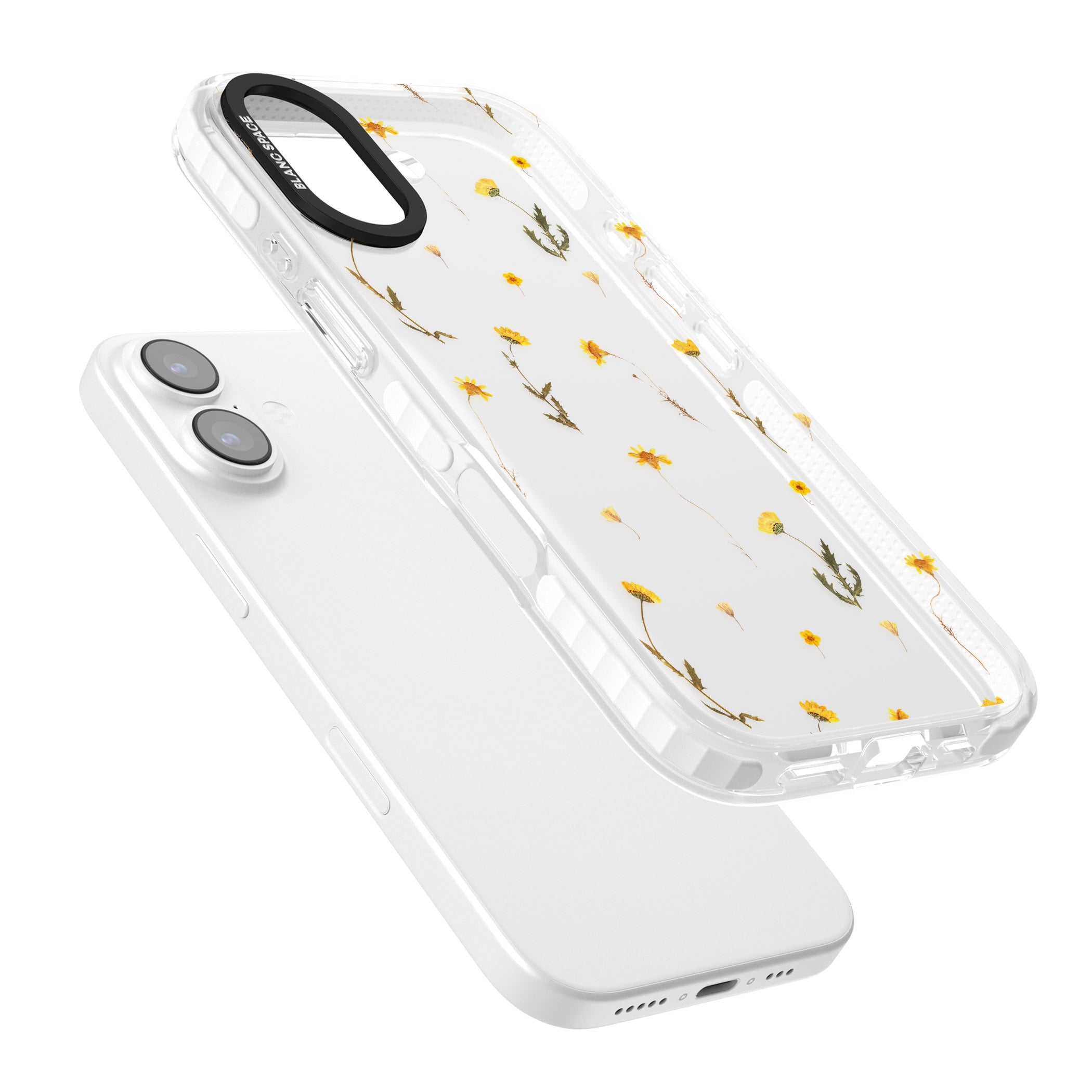 Yellow Wildflower iPhone 17 Impact Clear Phone Case Colours