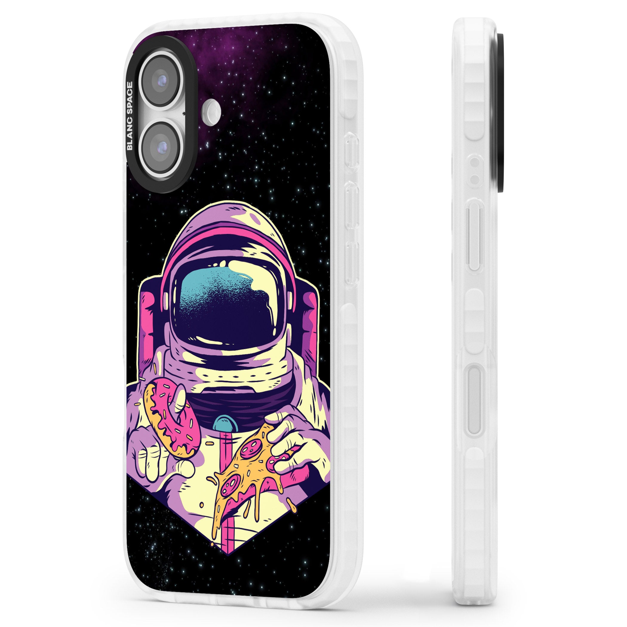 Astro Cheat Meal iPhone 17 Impact Clear Phone Case Side Profile