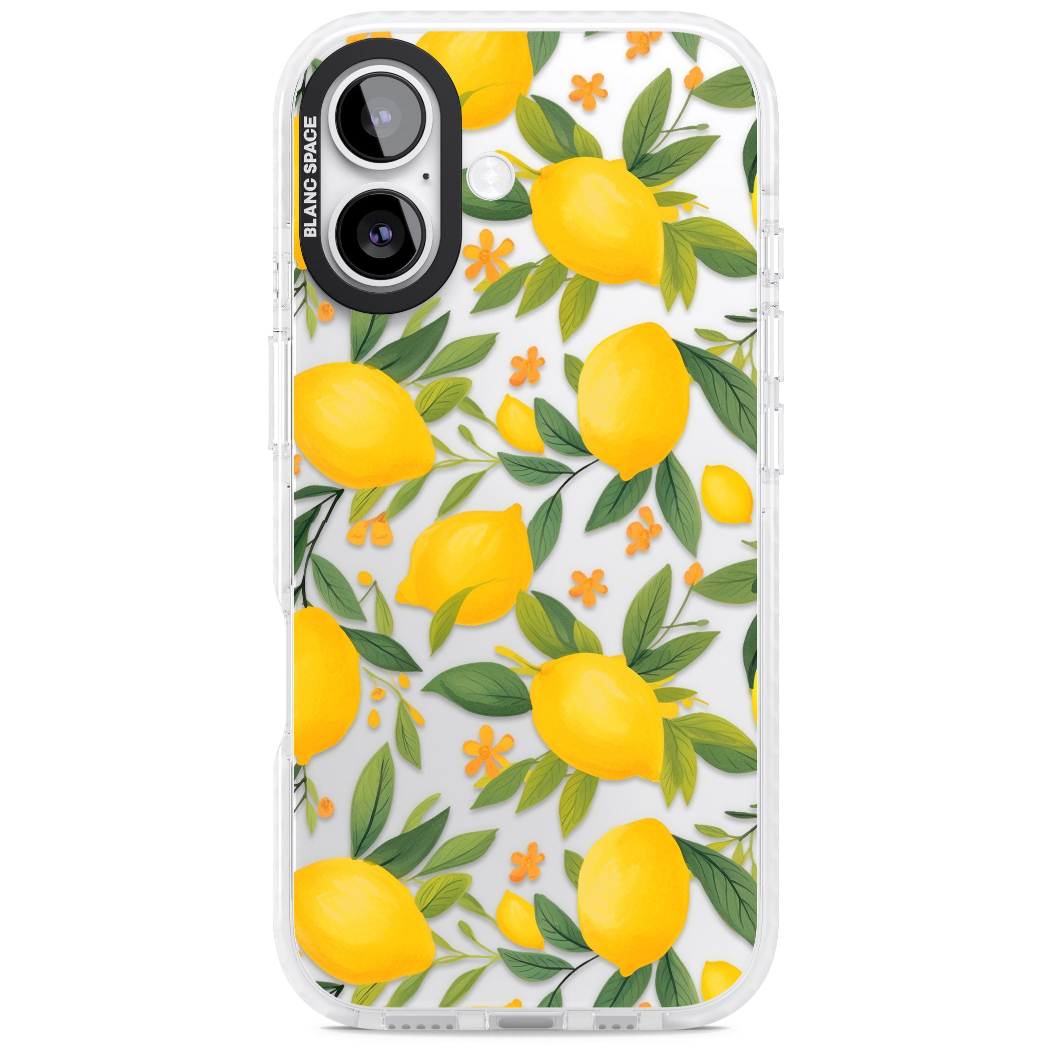 Lemon Pattern iPhone 17 Impact Clear Phone Case