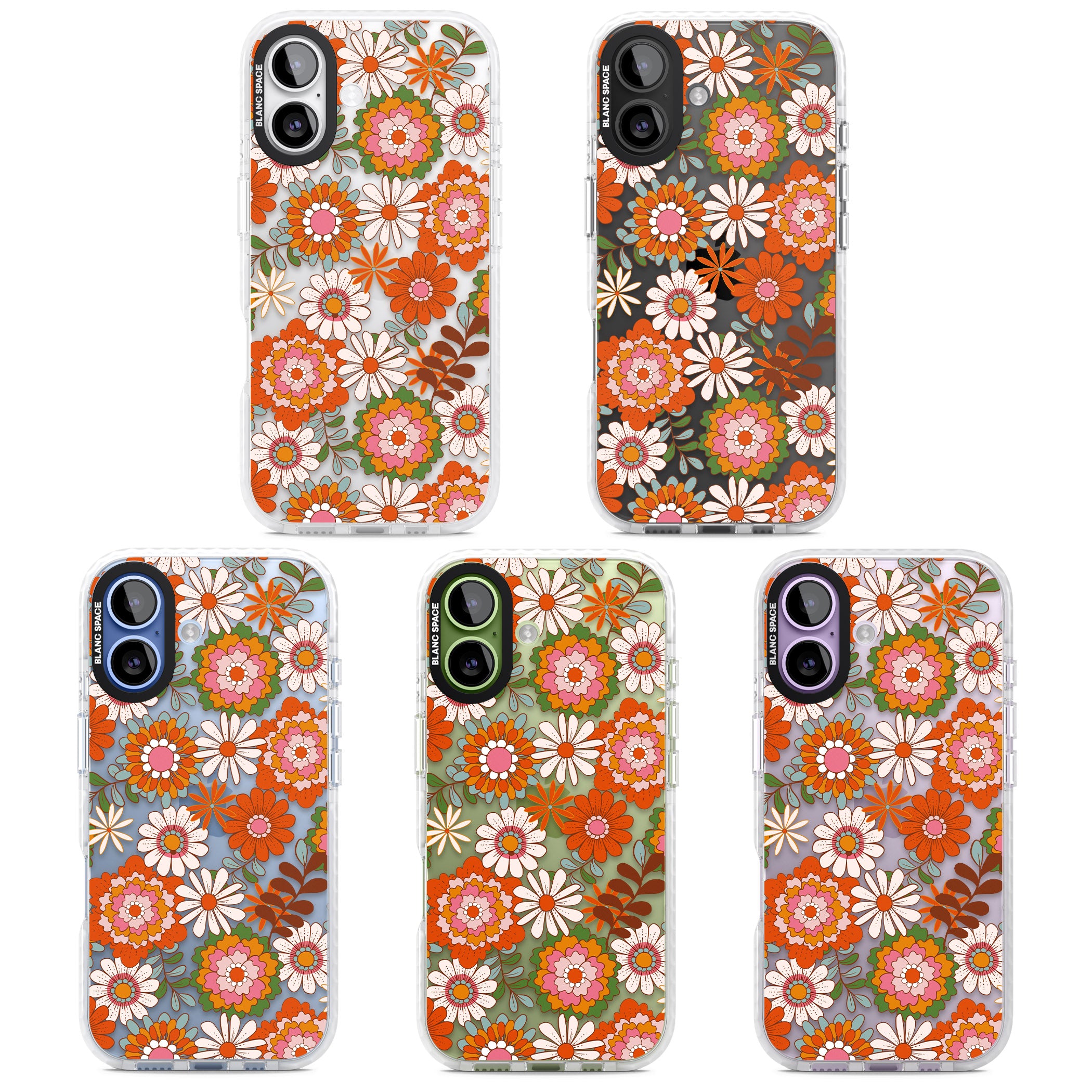 Seventies Bloom iPhone 17 Impact Clear Phone Case APT Impact Protection