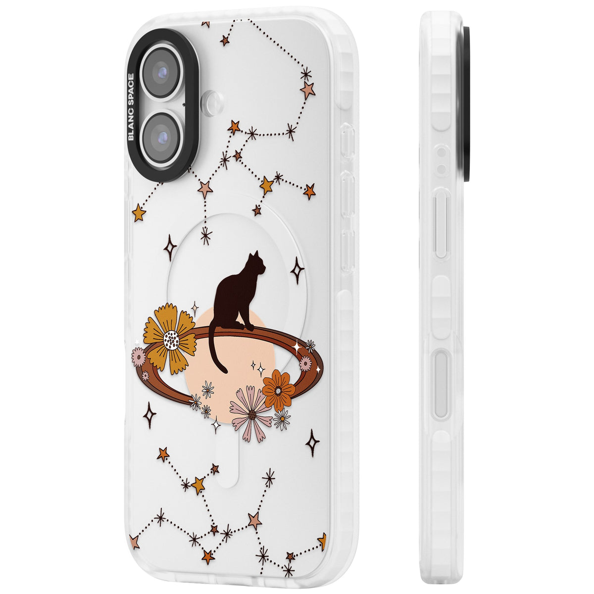 Feline Phenomenon iPhone 16 / iPhone 16 Plus / iPhone 17 Impact Clear Phone Case side