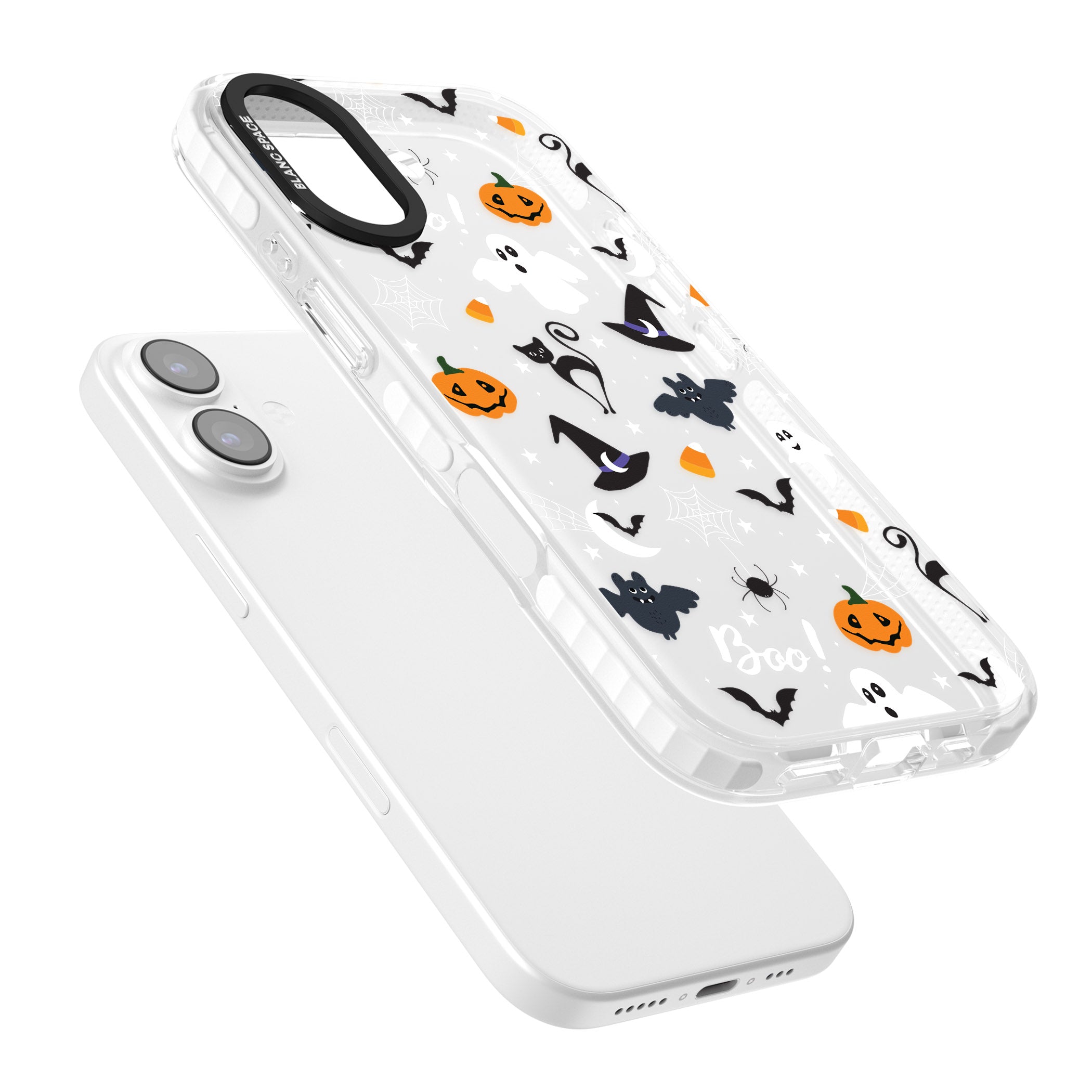 Halloween Mix Pattern iPhone 17 Impact Clear Phone Case Colours