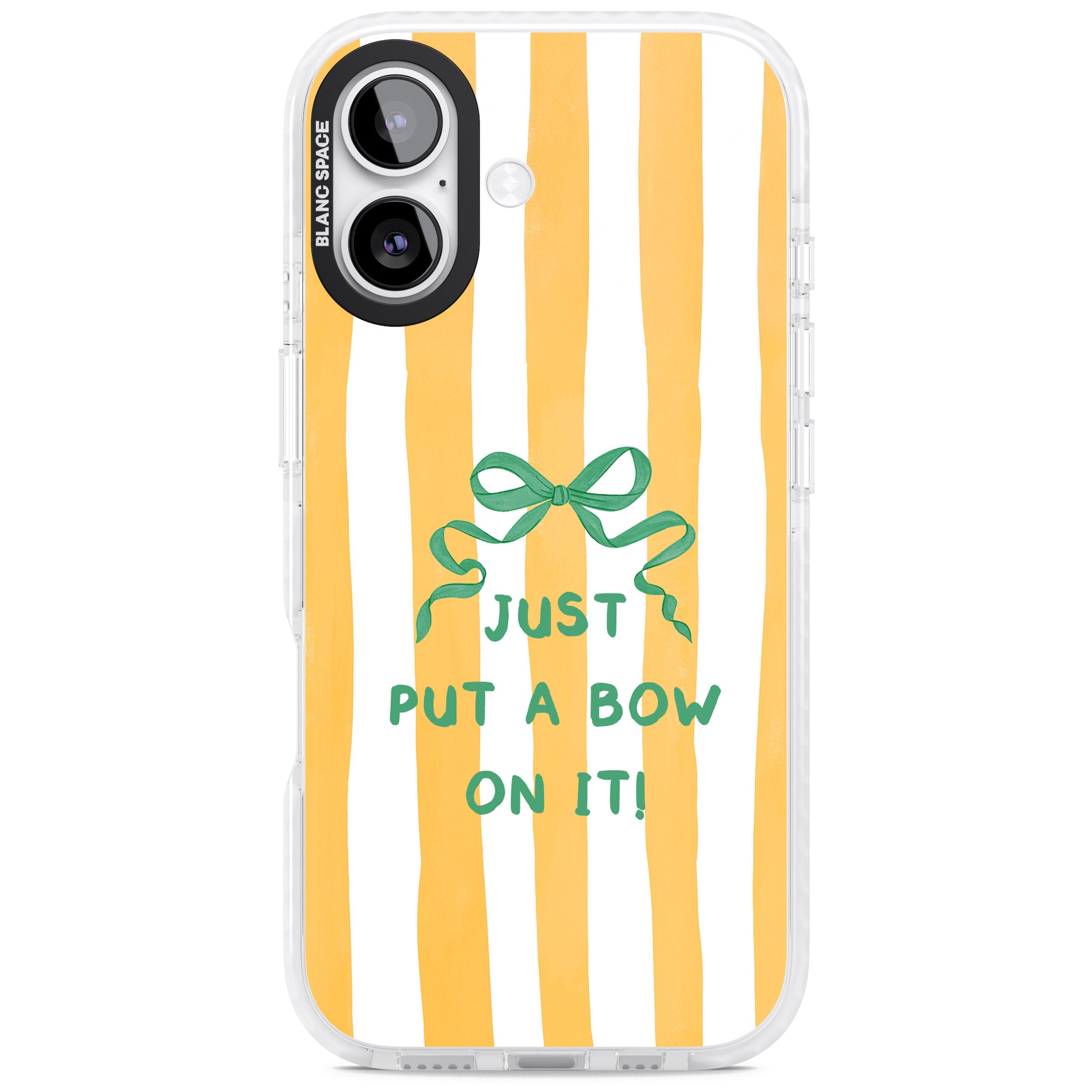 Just Put a Bow On It iPhone 17 Impact Clear Phone Case