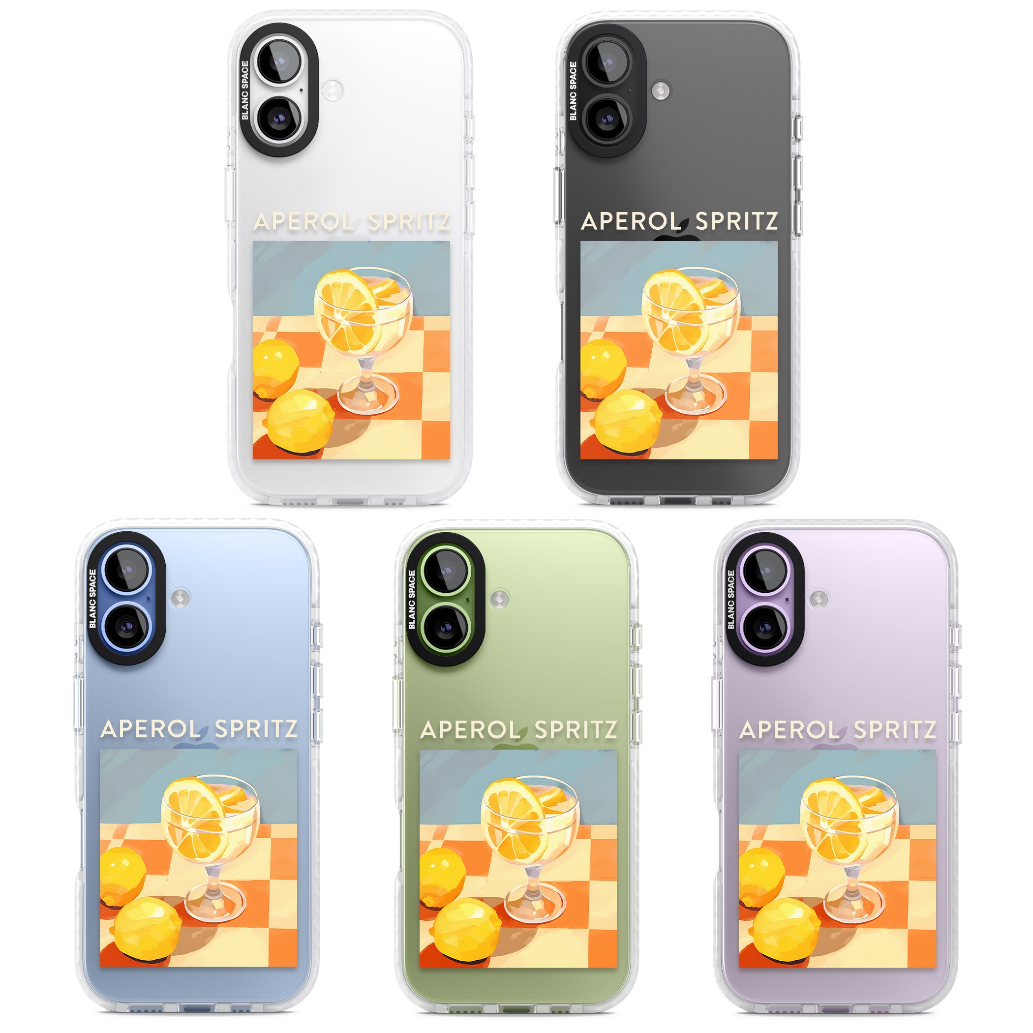 Lemon Spritz iPhone 17 Impact Clear Phone Case APT Impact Protection
