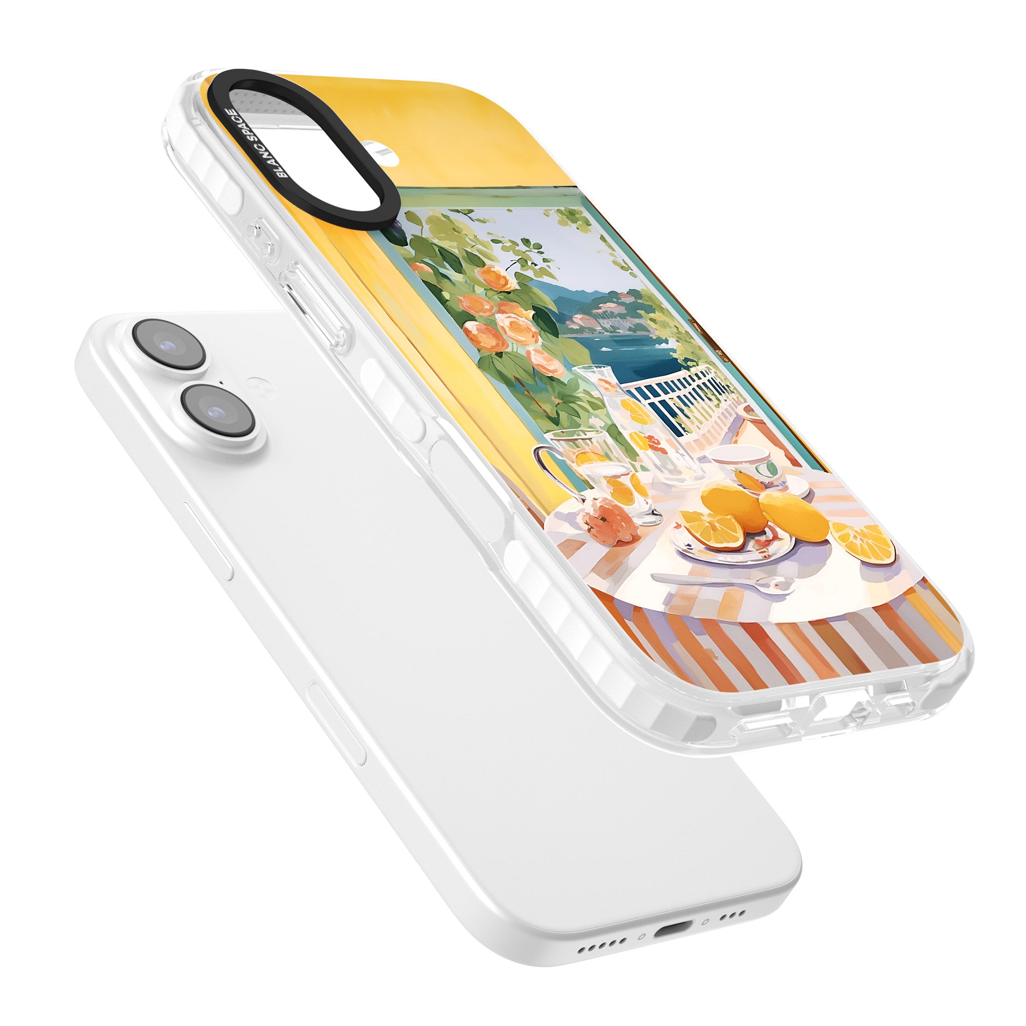 Amalfi Breakfast Balcony iPhone 17 Impact Clear Phone Case Colours