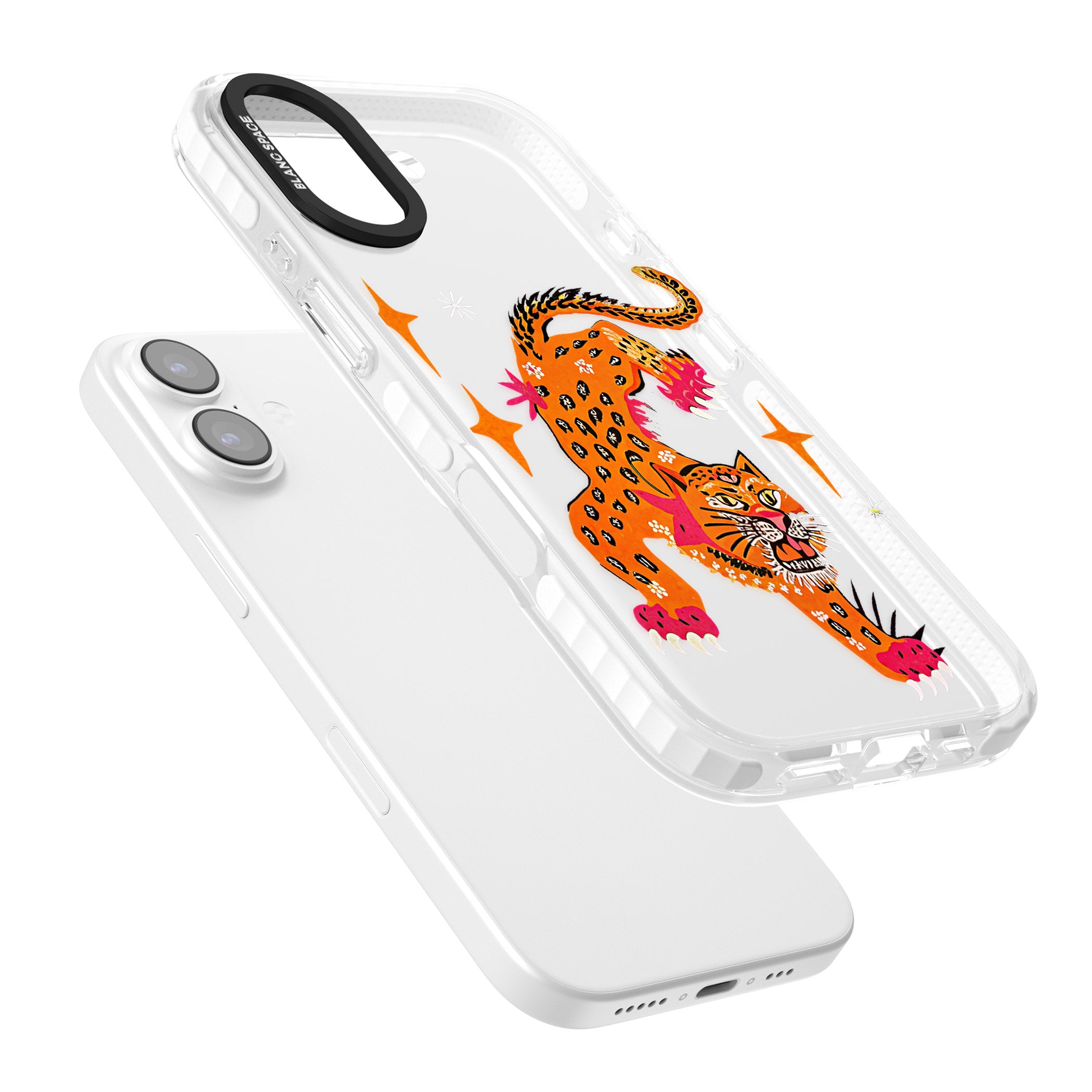 Fierce Jaguar Clear iPhone 17 Impact Clear Phone Case Colours