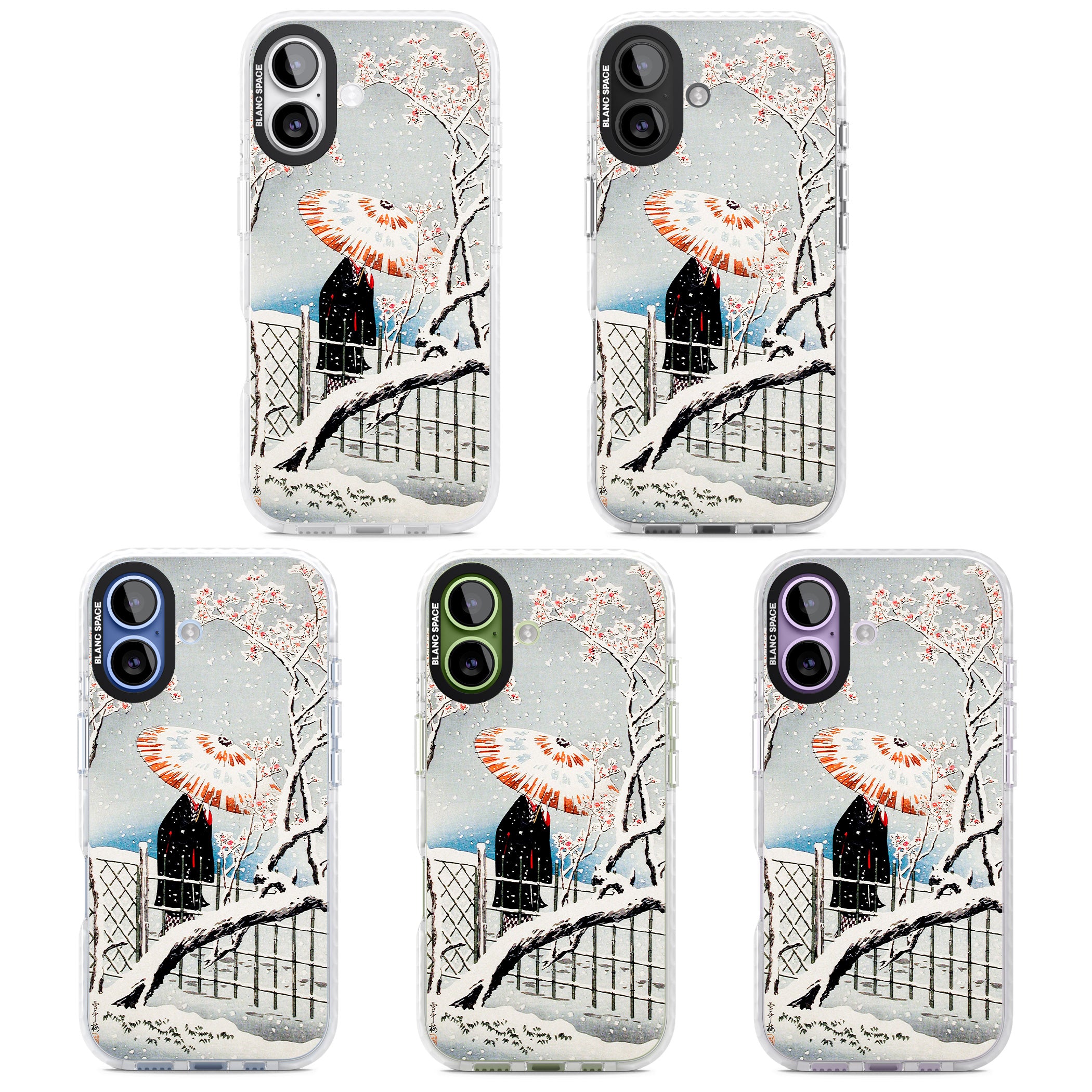 Plum Tree In Snow By Hiroaki Takahashi iPhone 17 Impact Clear Phone Case APT Impact Protection