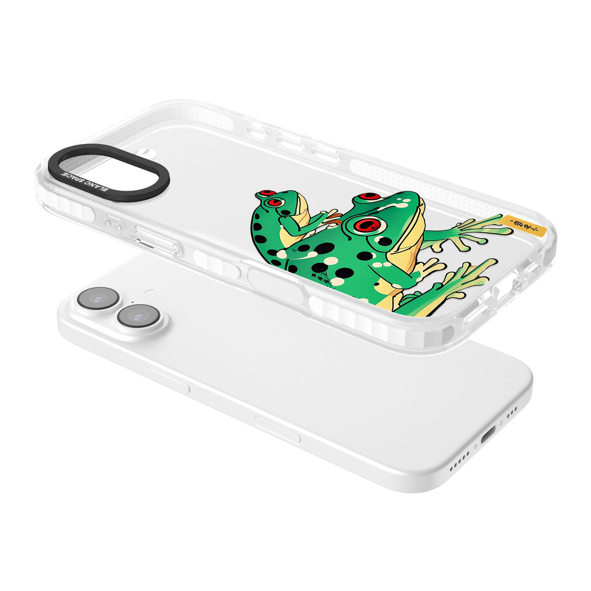 Jade Leap iPhone 16 / iPhone 16 Plus / iPhone 17 Impact Clear Phone Case angled