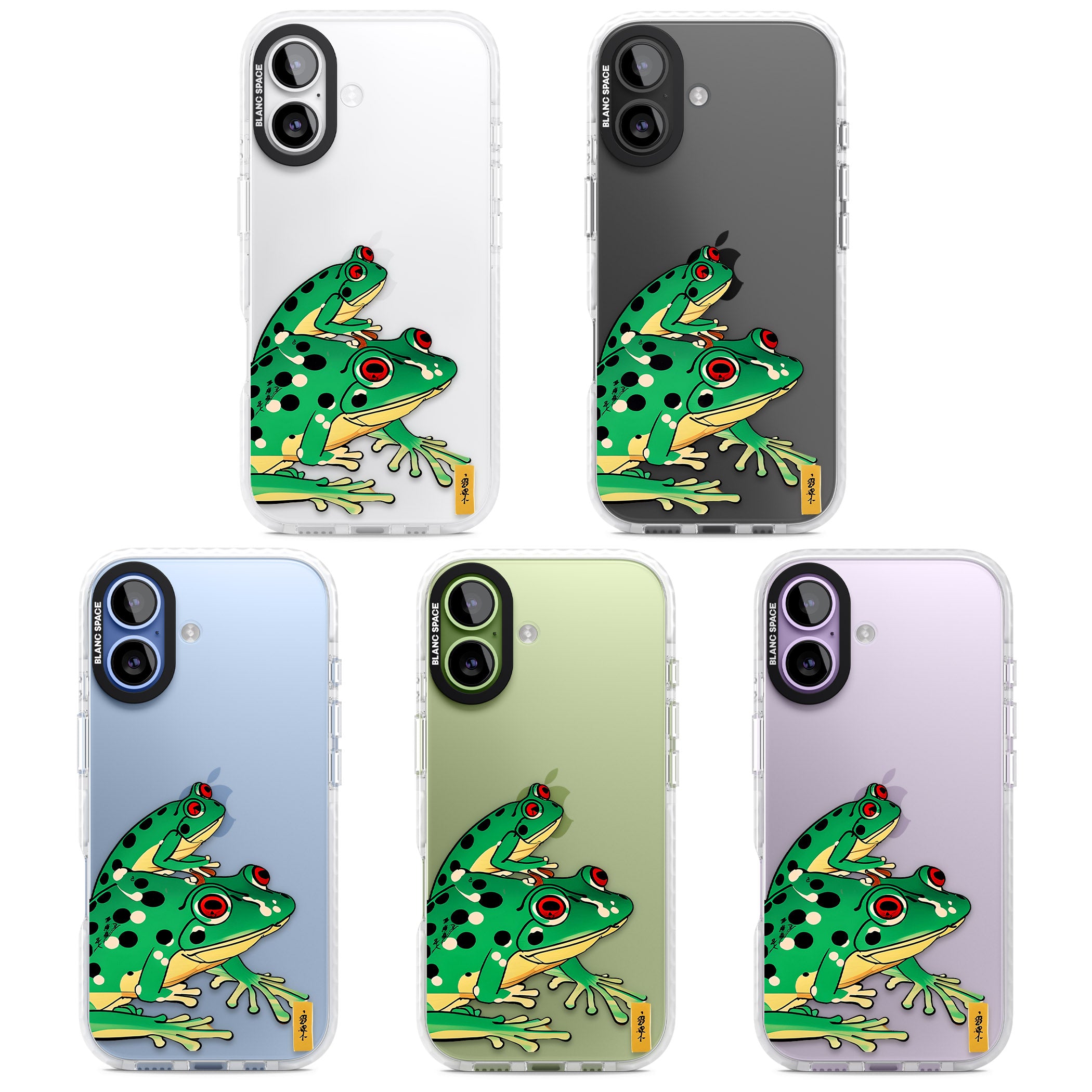 Matsumoto Hoji Frog Green iPhone 17 Impact Clear Phone Case APT Impact Protection