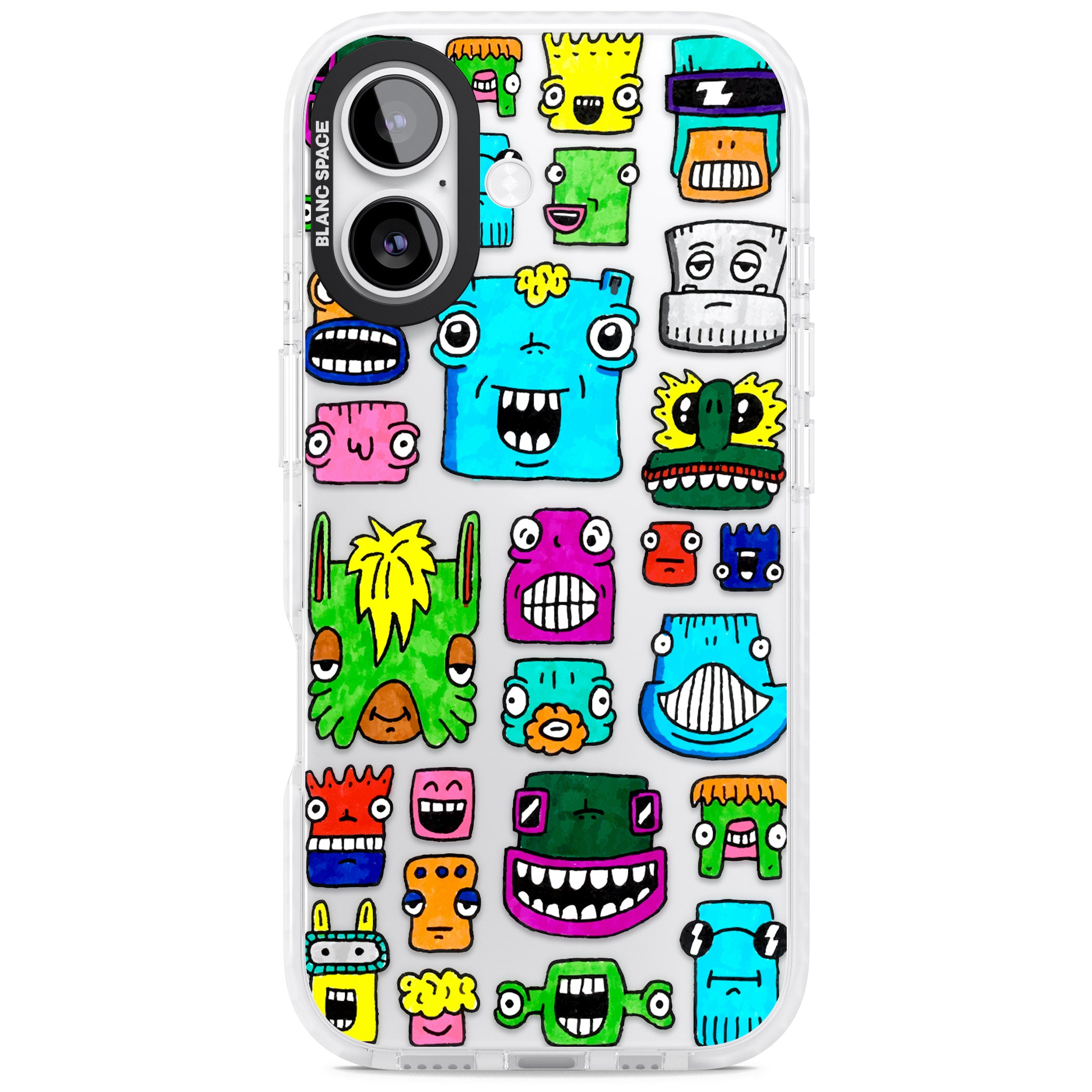 Burst Heads Colour iPhone 17 Impact Clear Phone Case