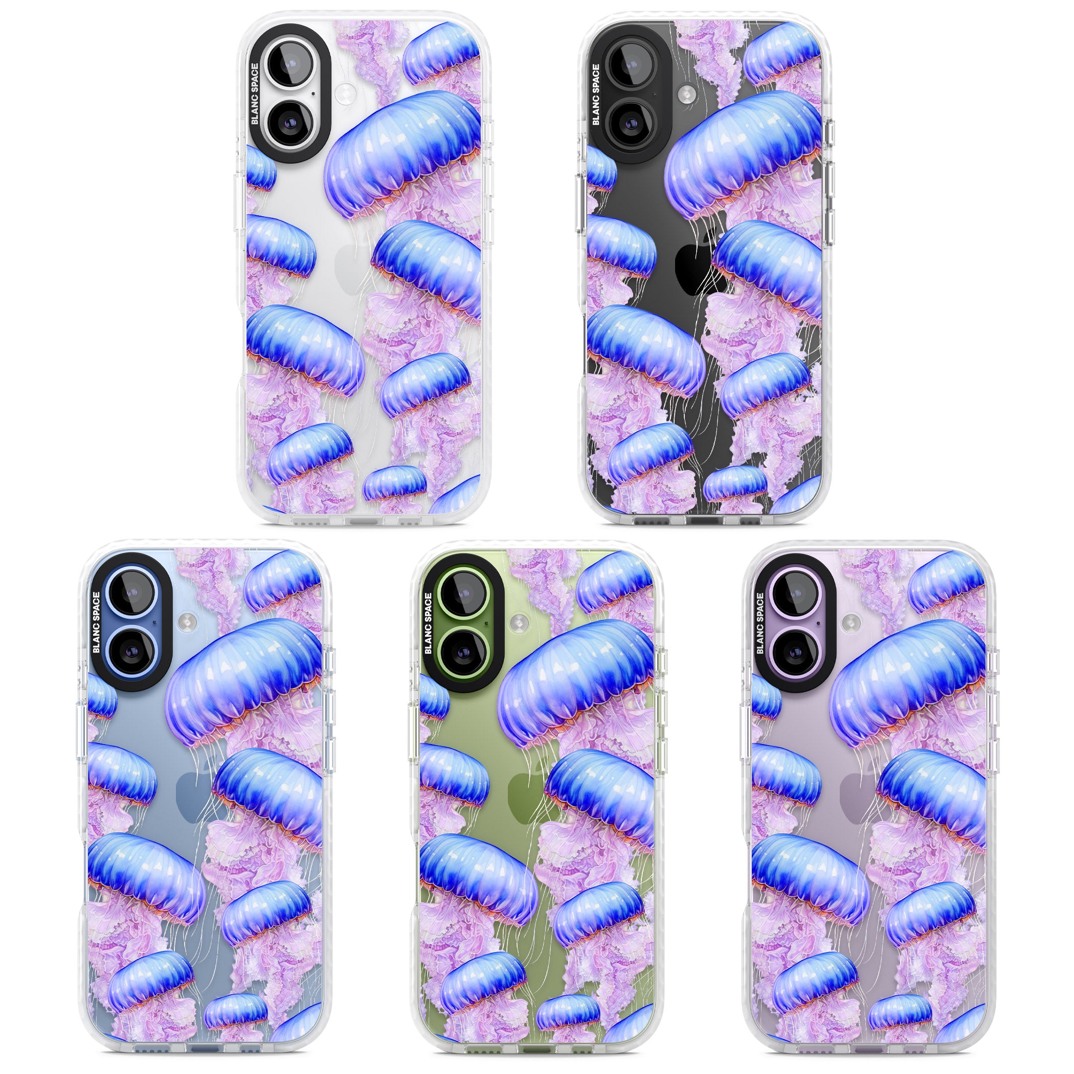 Jellyfish iPhone 17 Impact Clear Phone Case APT Impact Protection