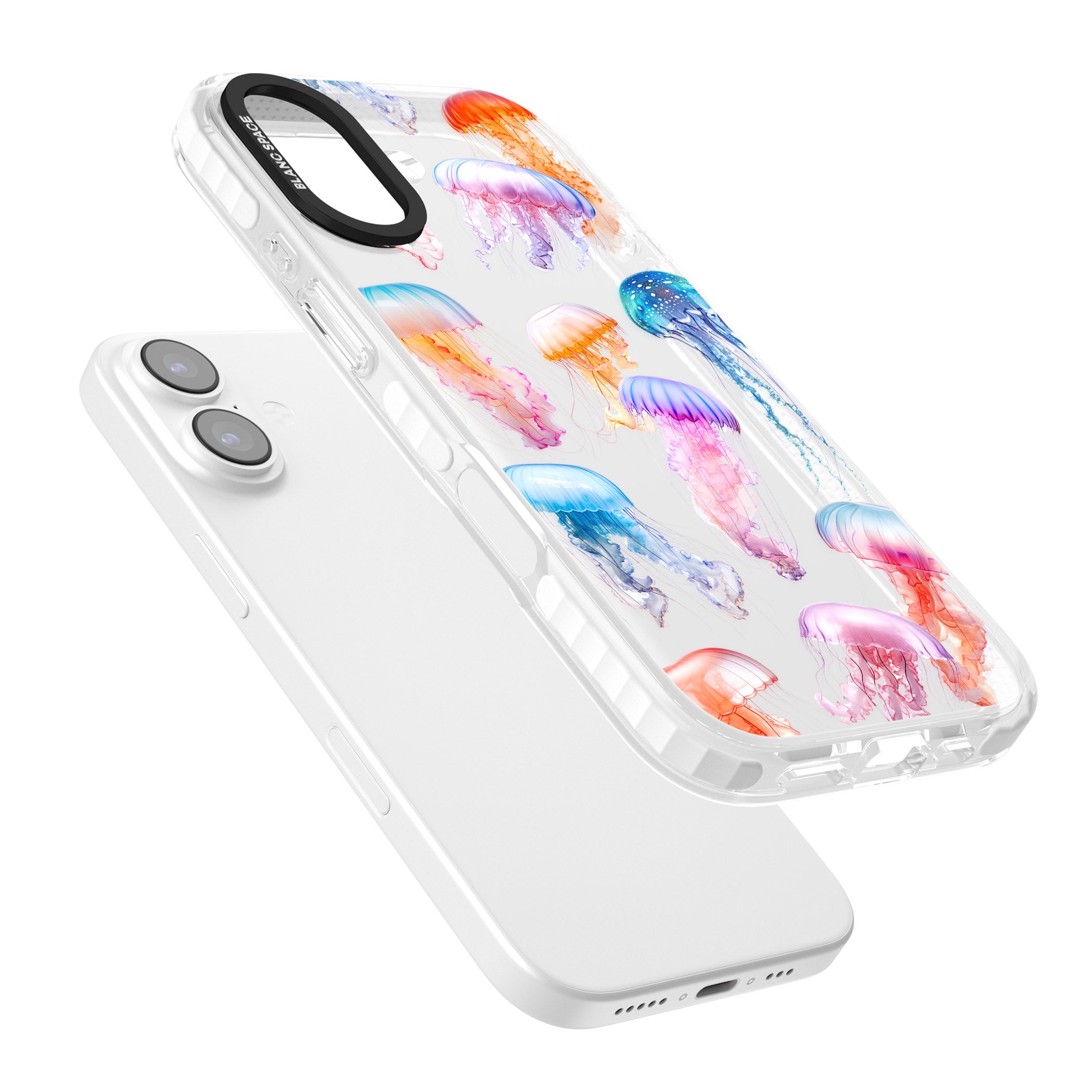 Vibrant Jellyfish iPhone 17 Impact Clear Phone Case Colours